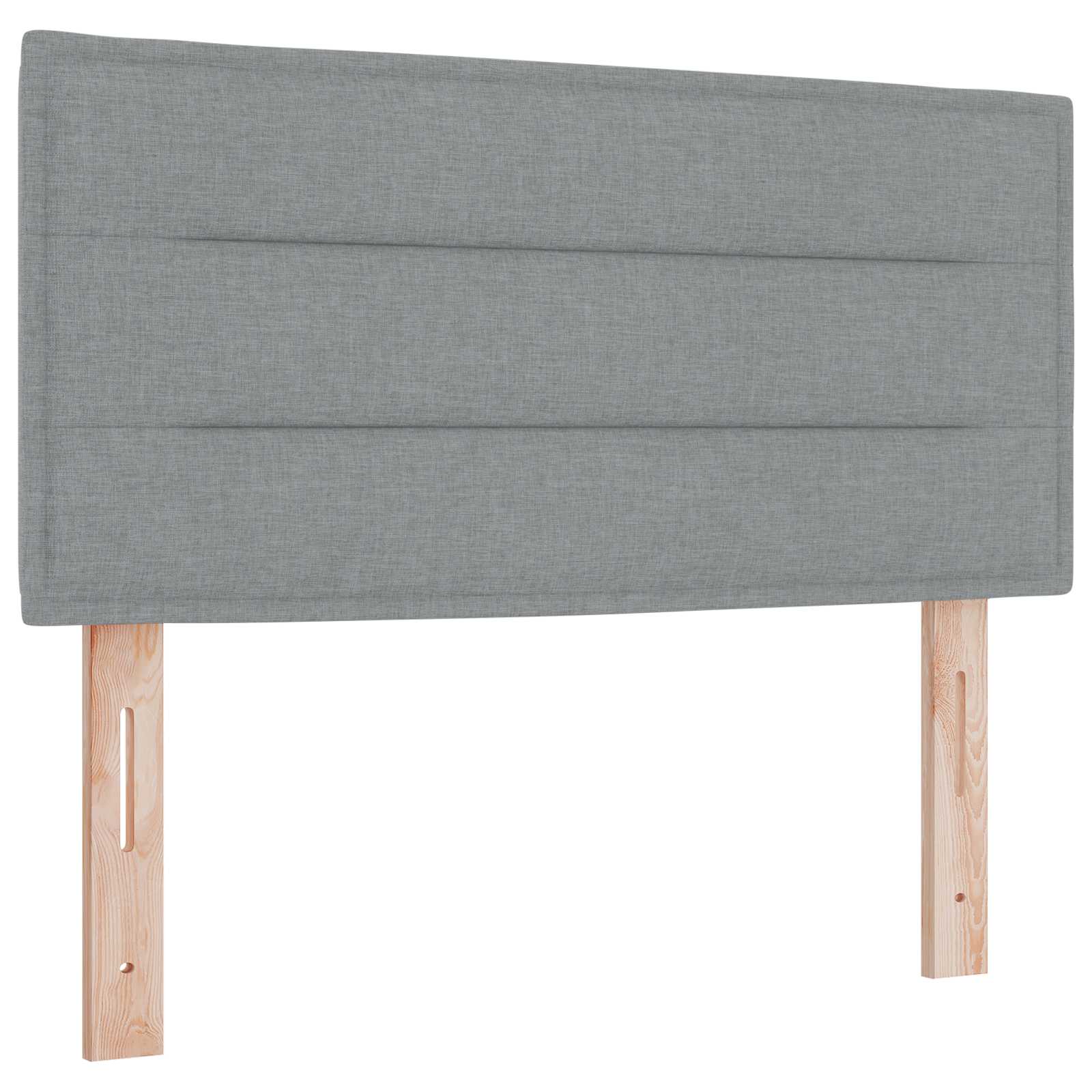 Ottoman bed met matras Lichtgrijs 90 x 190 cm Stof – afbeelding 3