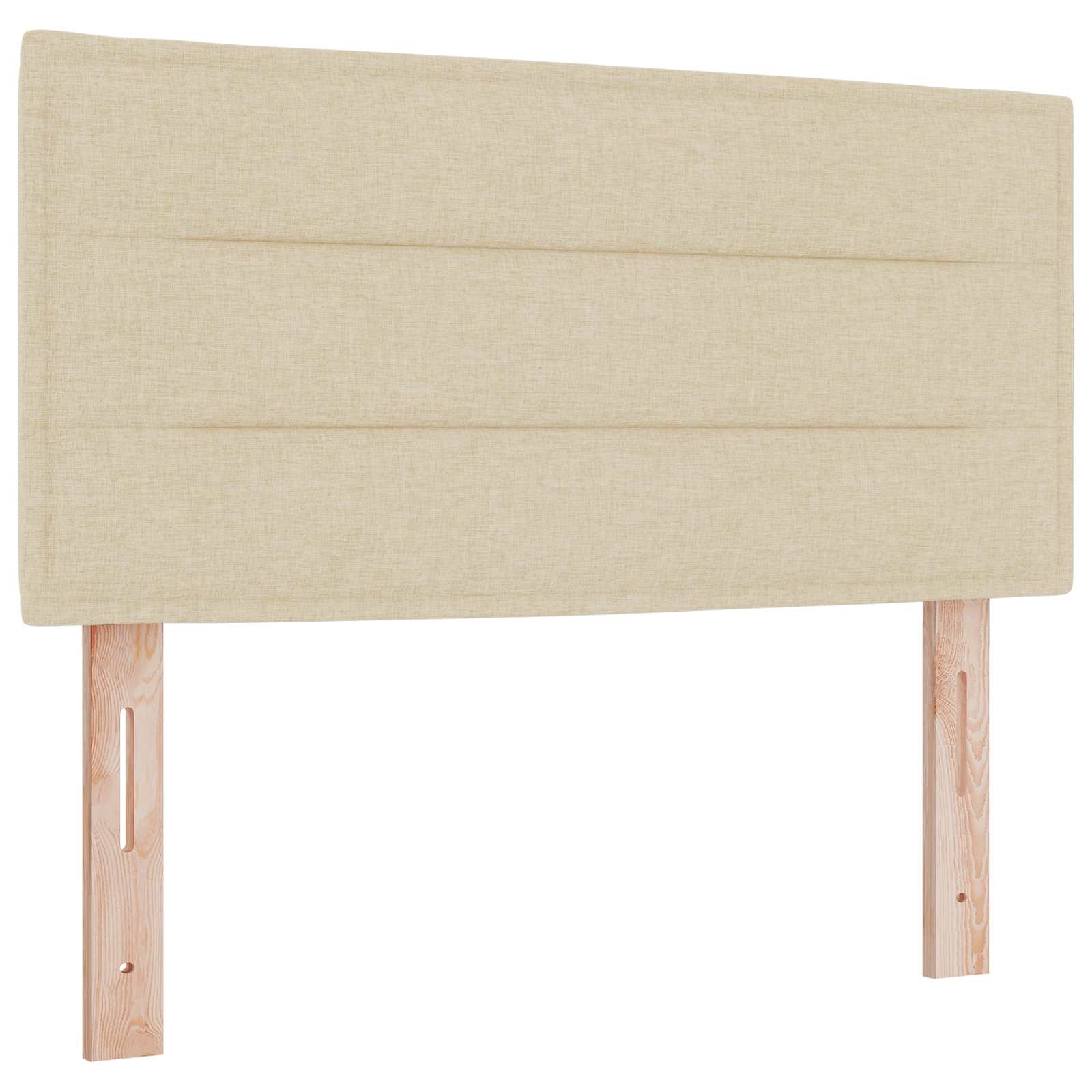 Ottoman bed met matras Crèmekleurig 90 x 200 cm Stof – afbeelding 3