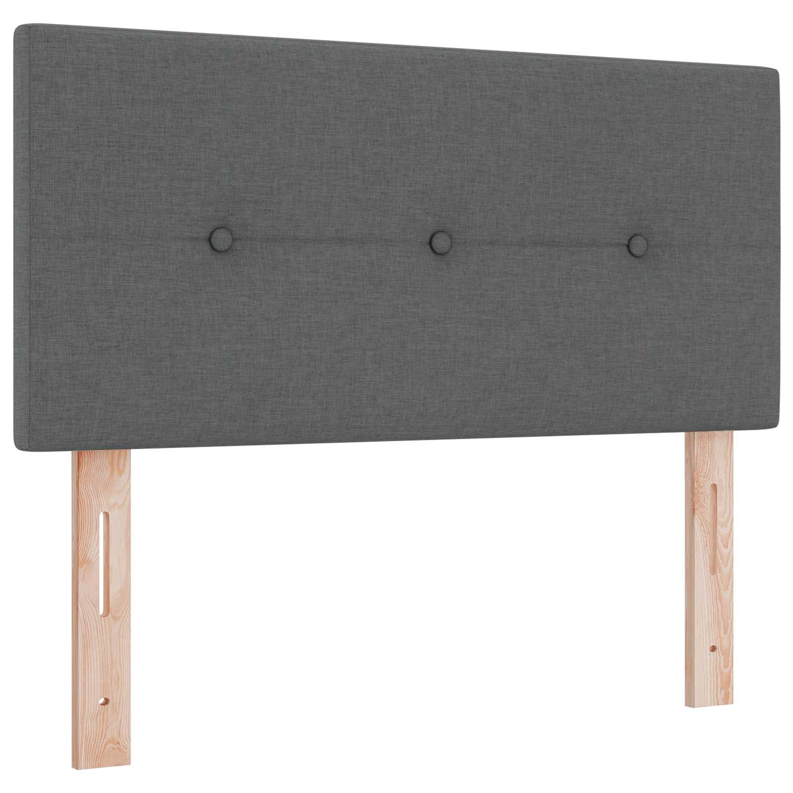 Ottoman bed met matras Donkergrijs 120 x 200 cm Stof – afbeelding 3