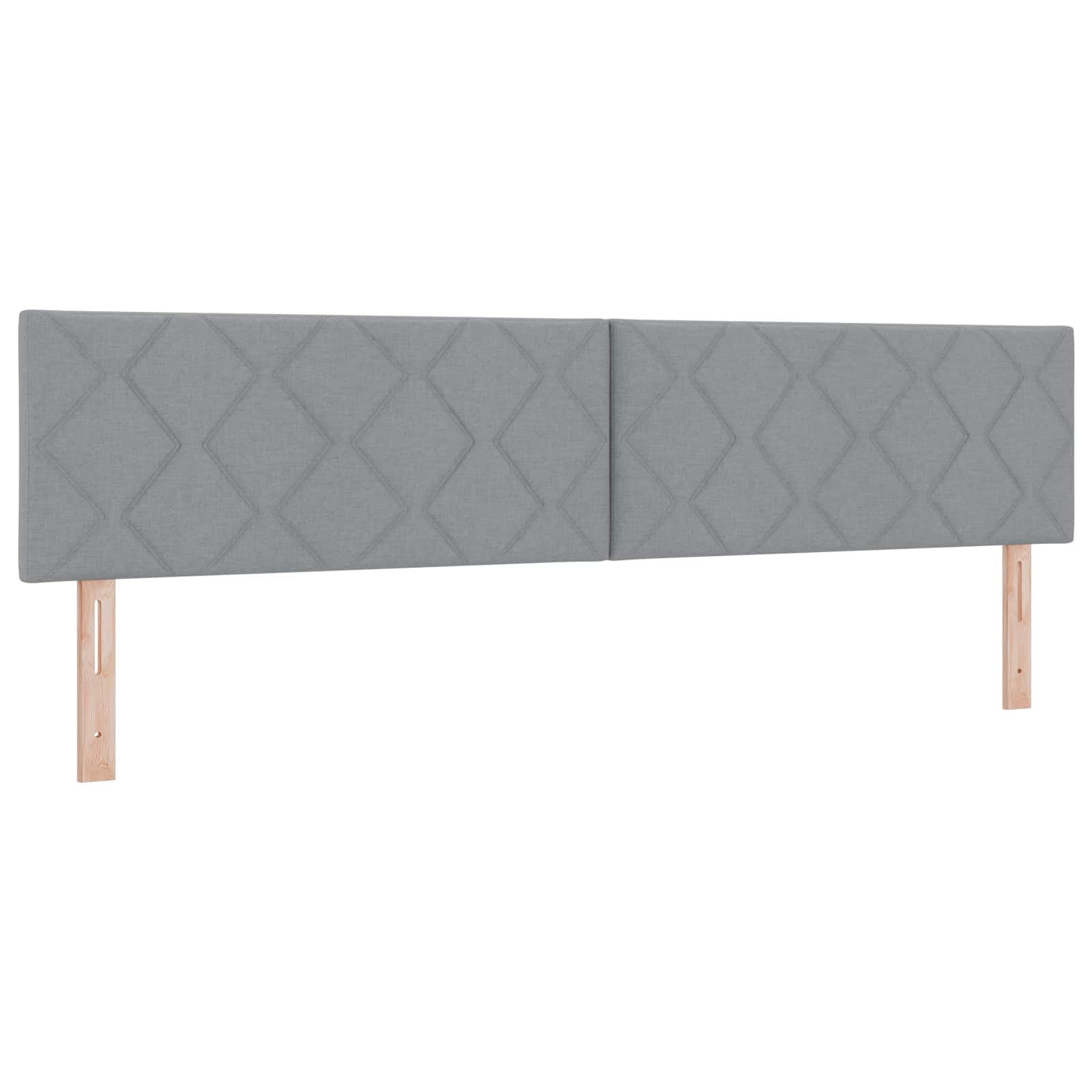 Ottoman bed met matras Lichtgrijs 200 x 200 cm Stof – afbeelding 3