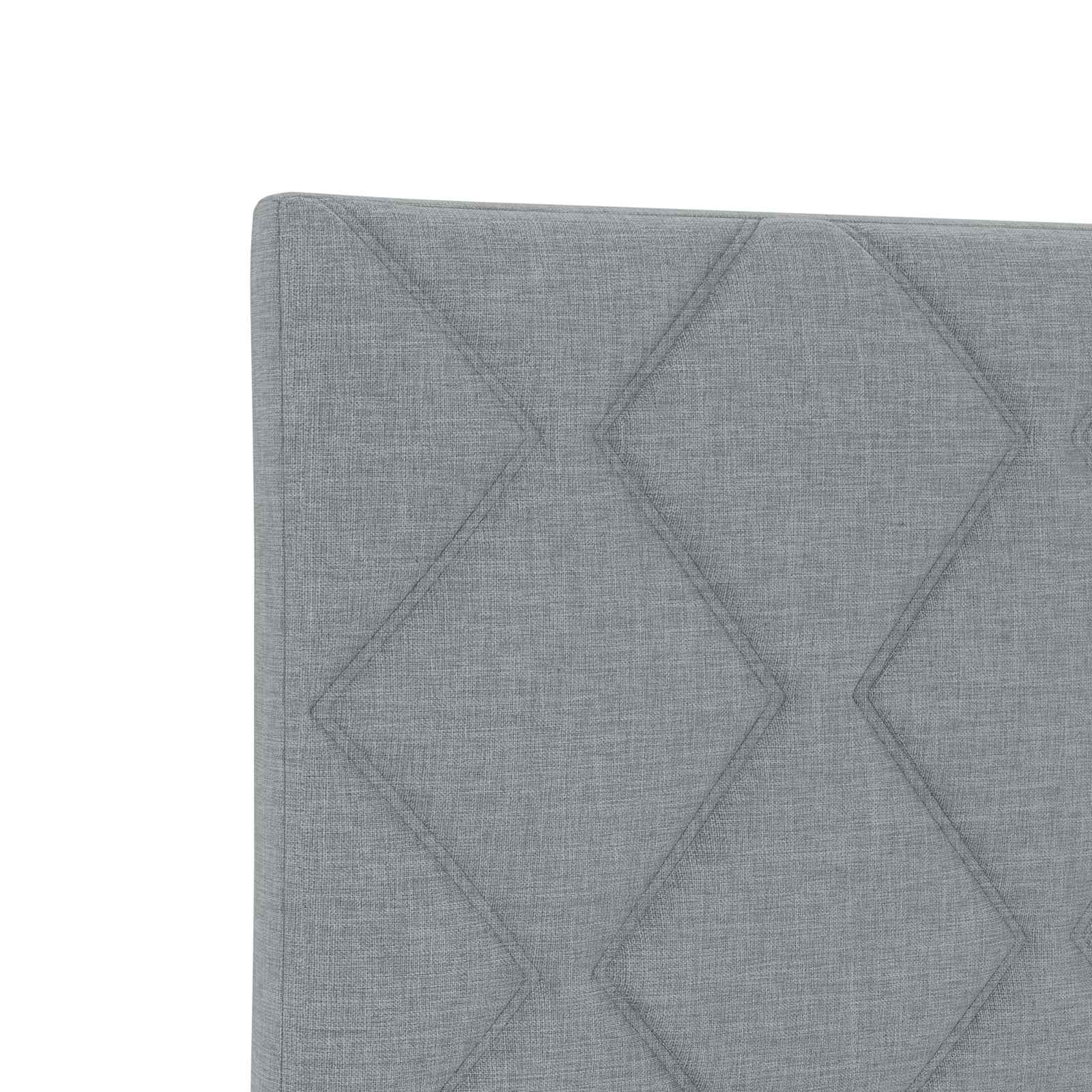 Ottoman bed met matras Lichtgrijs 200 x 200 cm Stof – afbeelding 9