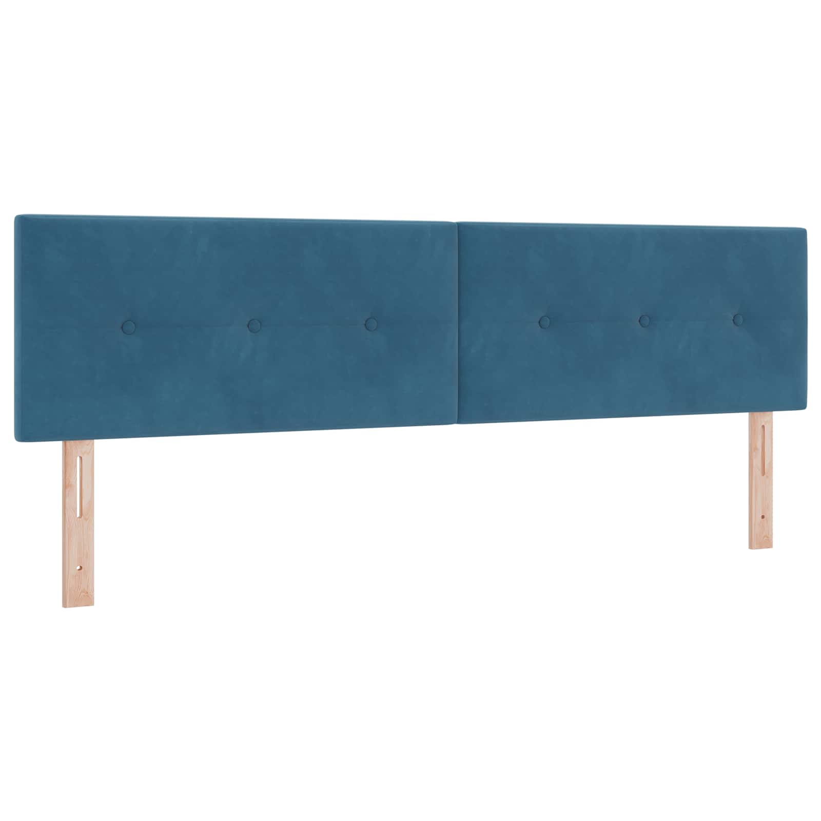 Ottoman bed met matras Donkerblauw 180 x 200 cm Fluweel – afbeelding 3