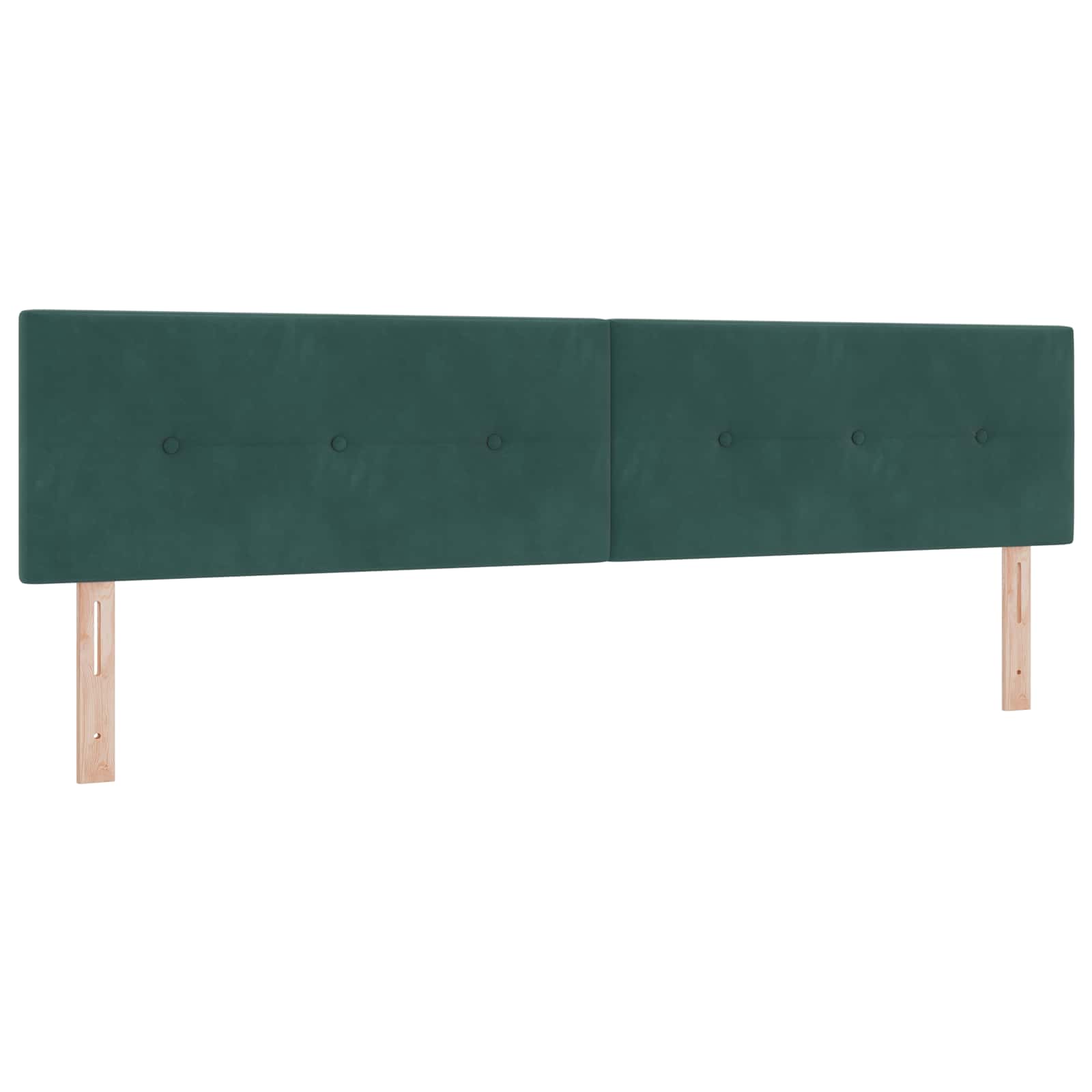 Ottoman bed met matras Donkergroen 200 x 200 cm Fluweel – afbeelding 3