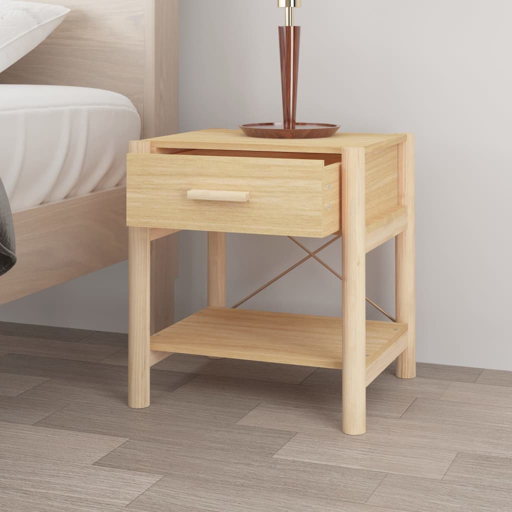 Nachtkastjes 2 st 42x38x45 cm bewerkt hout – afbeelding 4