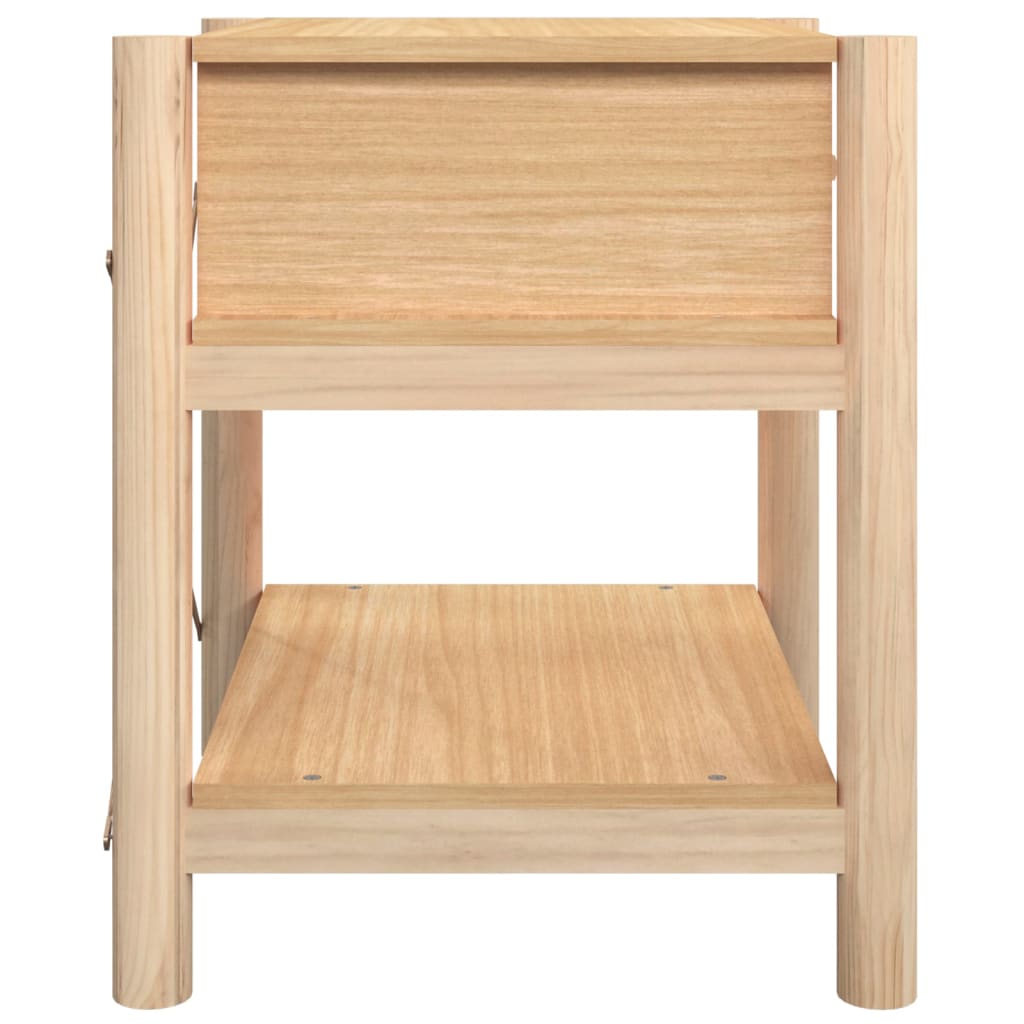 Nachtkastjes 2 st 42x38x45 cm bewerkt hout – afbeelding 7
