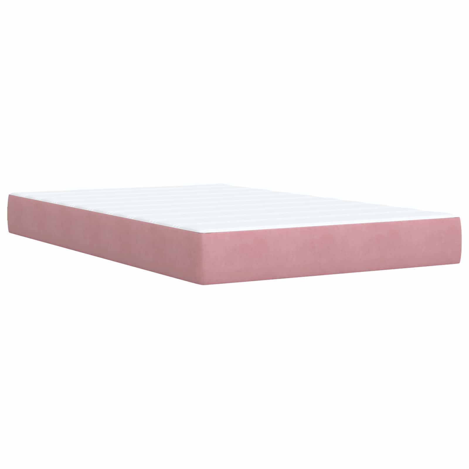 Ottoman bed met matras met hoofdeinde Roze 120 x 200 cm Fluweel – afbeelding 5