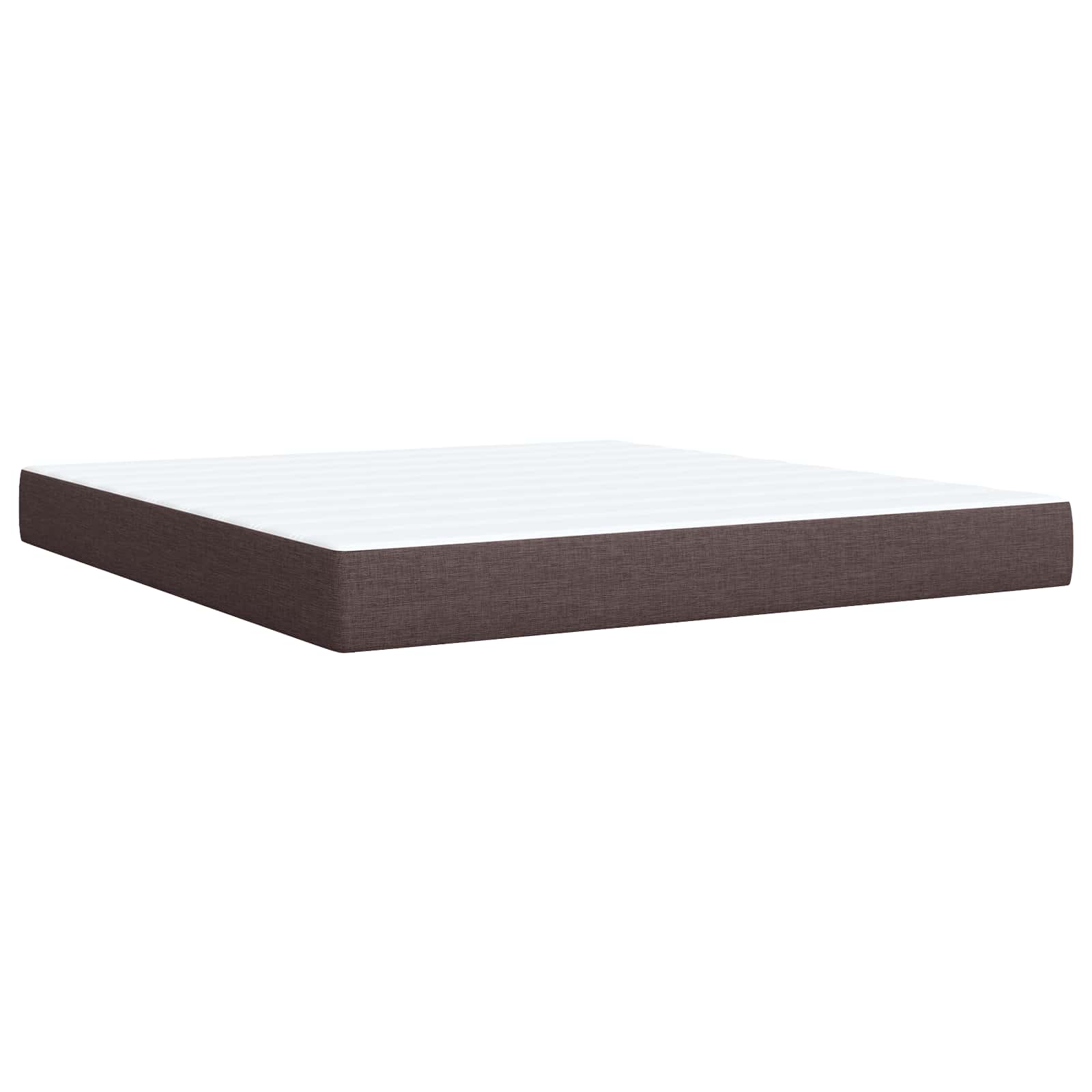Ottoman Bed met Matrassen en LED Donkerbruin 180 x 200 cm Stof – afbeelding 5
