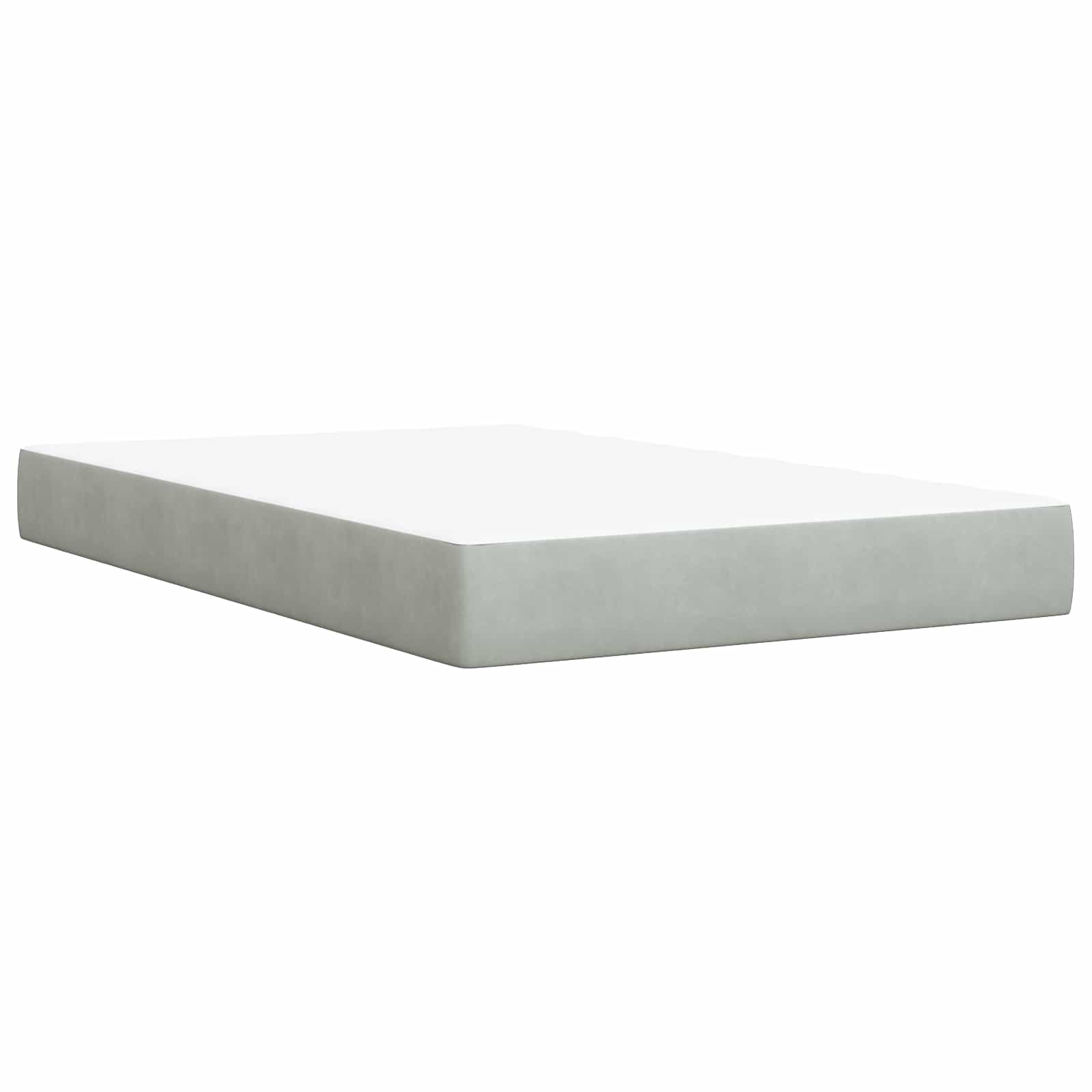 Ottoman Bed met Matrassen en LED Lichtgrijs 120 x 190 cm – afbeelding 5