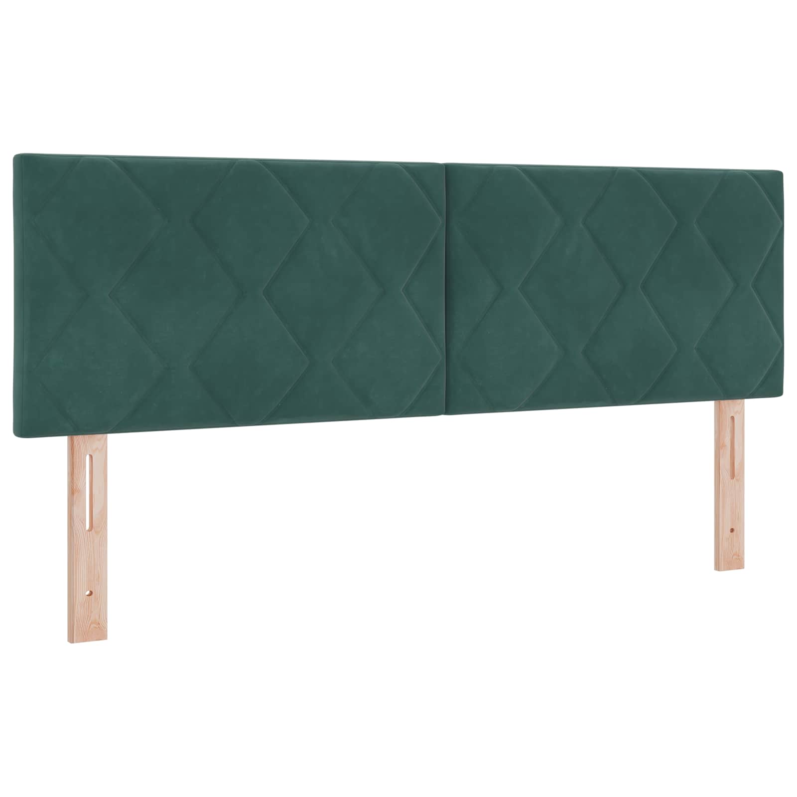 Ottoman Bed met Matrassen en LED Donkergroen 160 x 200 cm – afbeelding 3