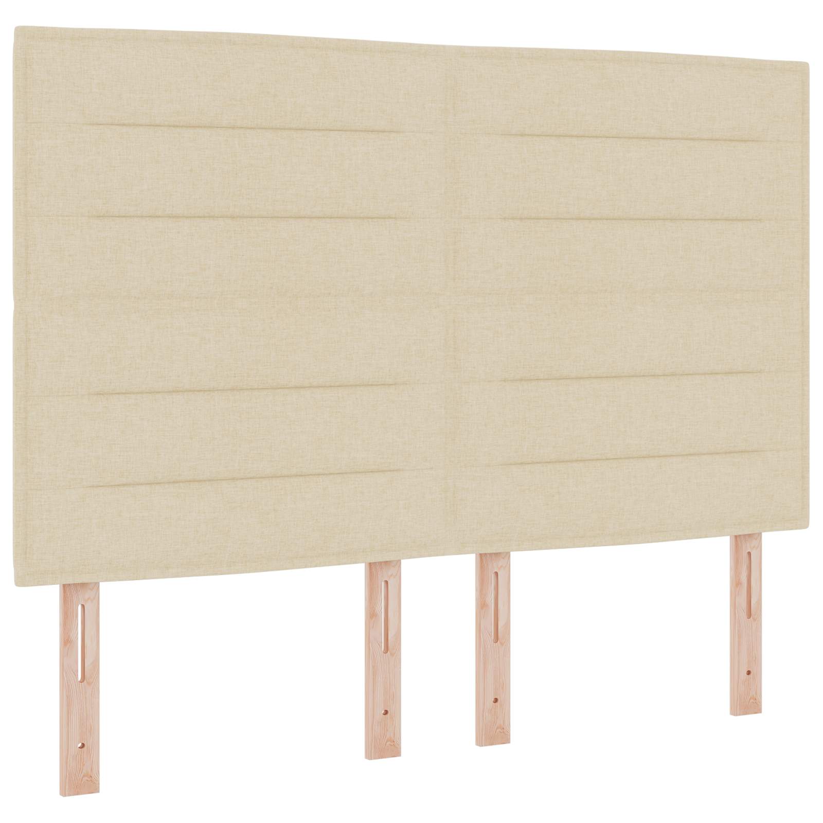 Ottoman bed met matras Crèmekleurig 140 x 190 cm Stof – afbeelding 3