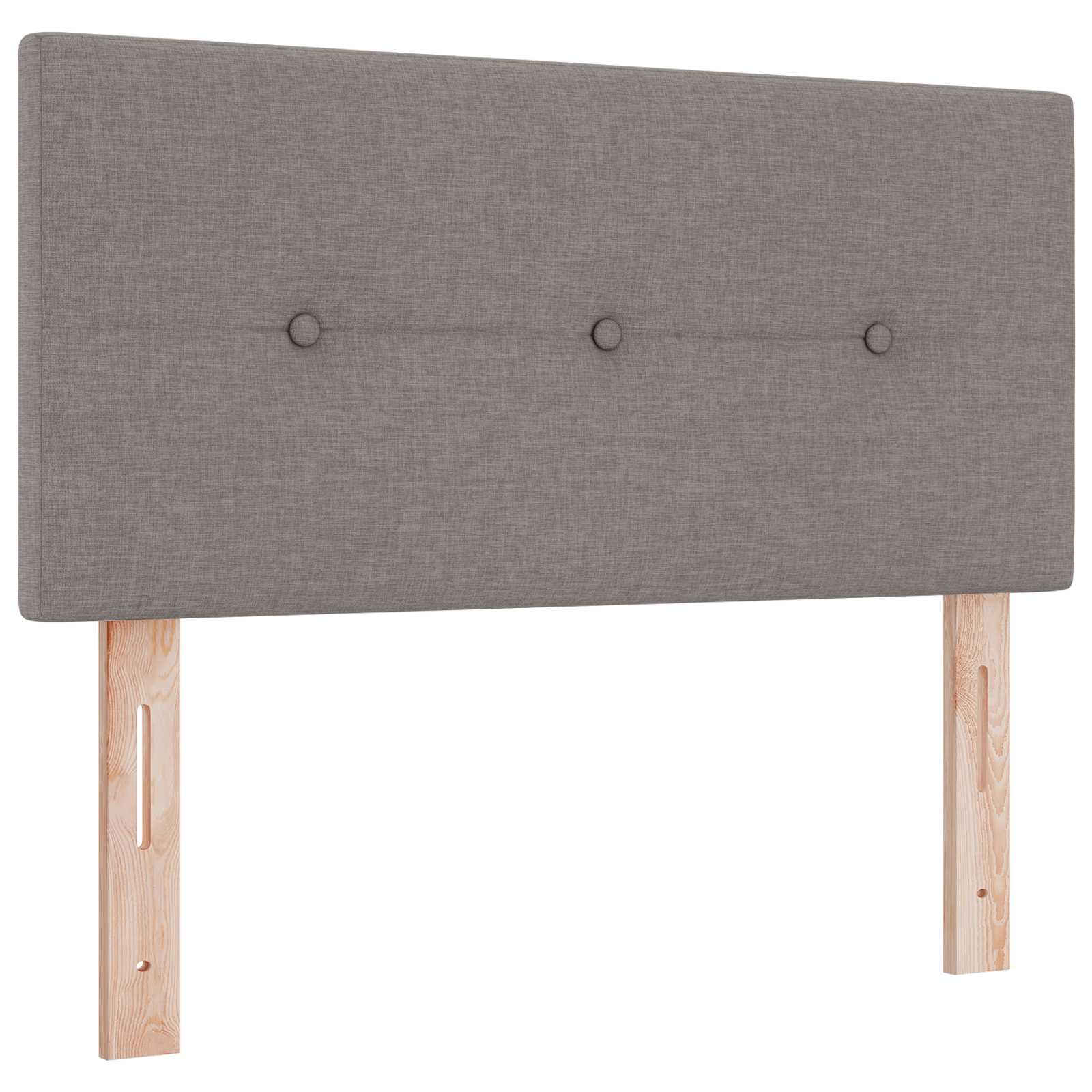 Ottoman bed met matras met hoofdeinde Taupe 120 x 200 cm Stof – afbeelding 3