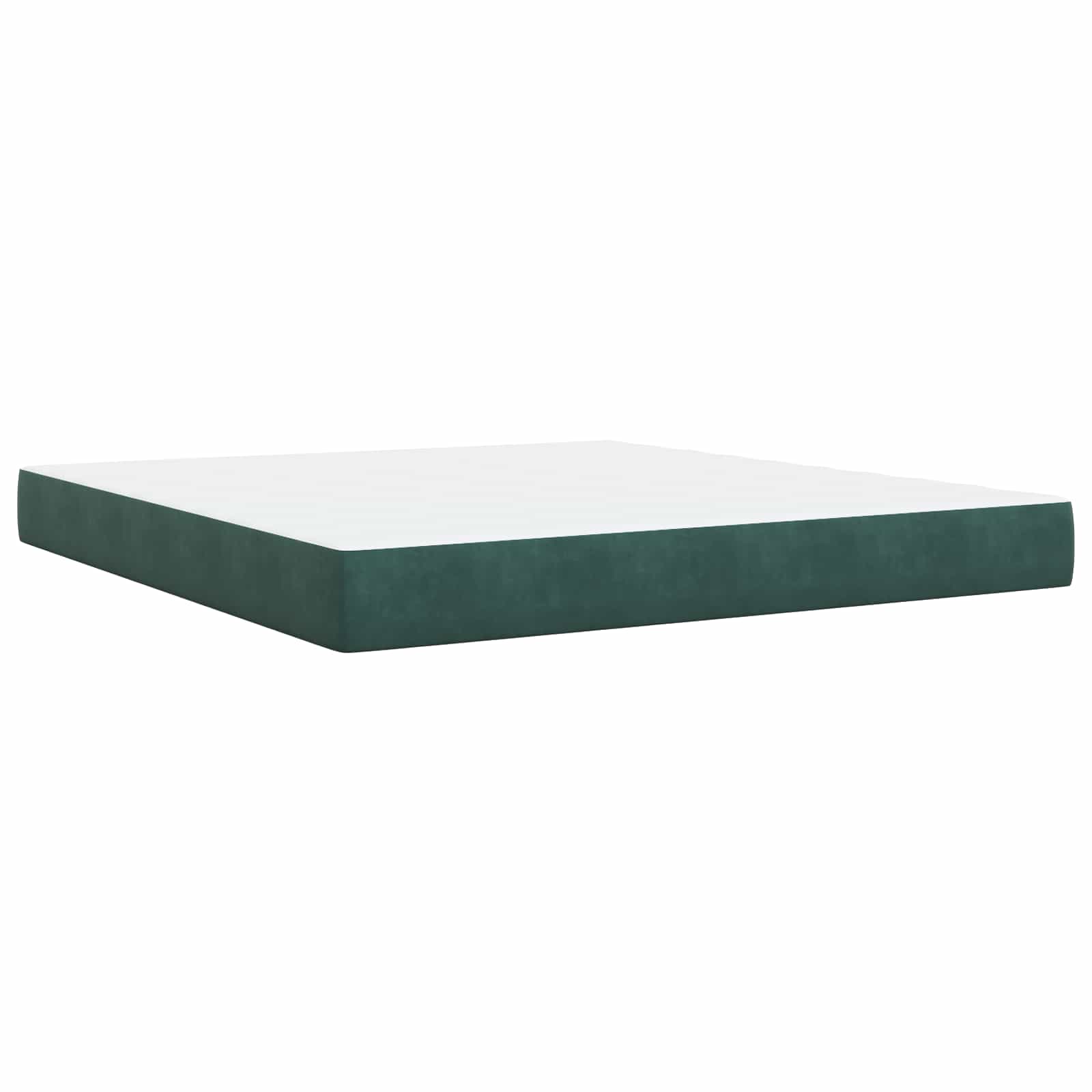 Ottoman bed met matras Donkergroen 180 x 200 cm Fluweel – afbeelding 5