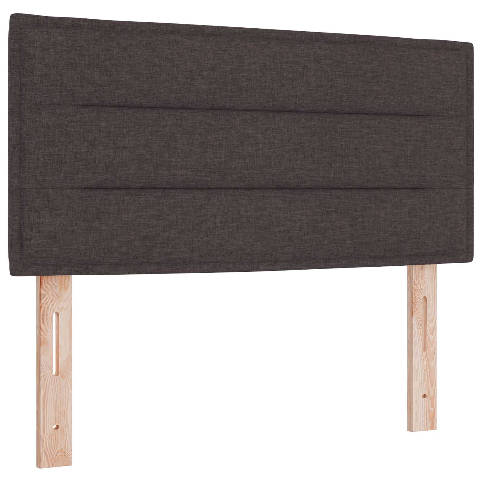 Ottoman Bed met Matrassen en LED Donkerbruin 120 x 190 cm Stof – afbeelding 3