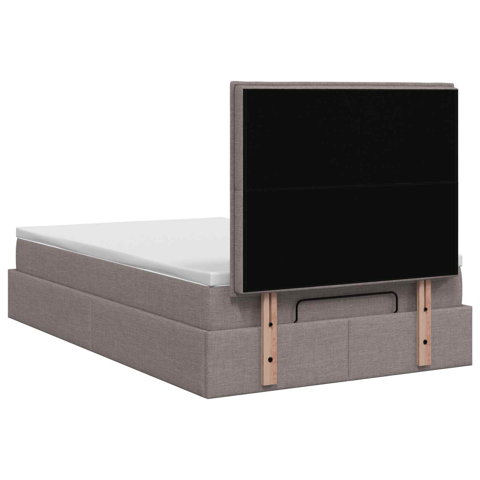 Ottoman Bed met Matrassen en LED Taupe 120 x 200 cm Stof – afbeelding 8