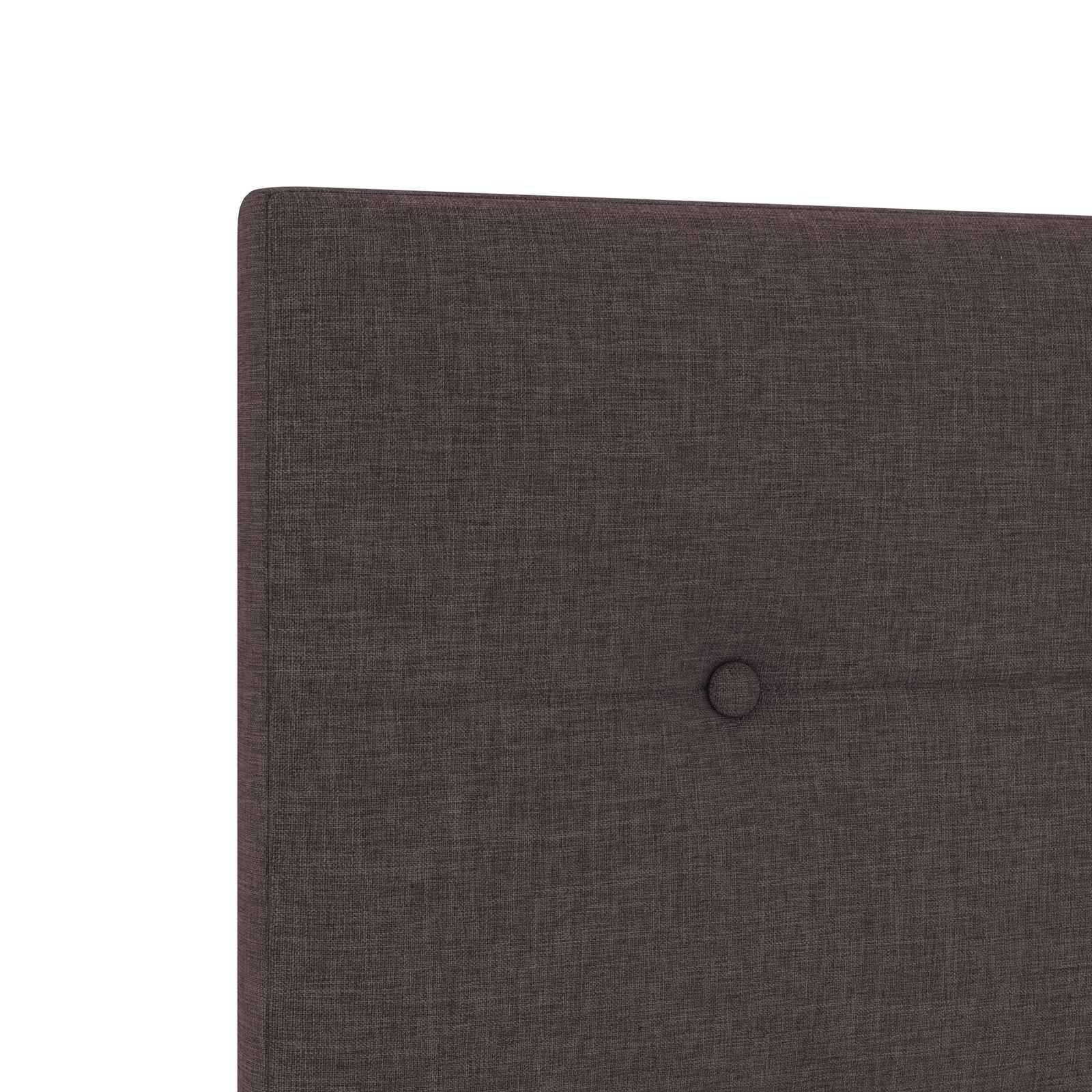 Ottoman Bed met Matrassen en LED Donkerbruin 140 x 190 cm Stof – afbeelding 9
