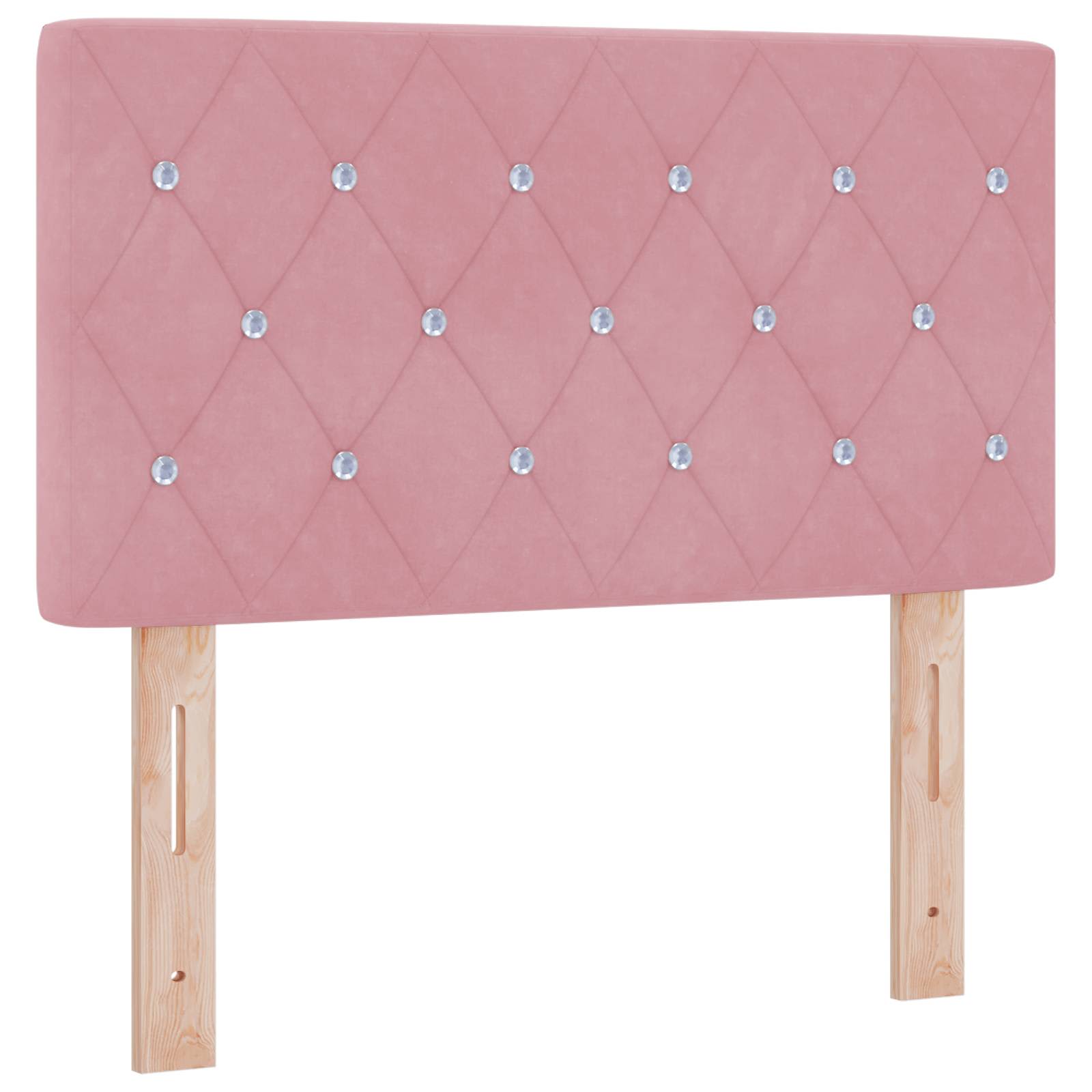 Ottoman Bed met Matrassen en LED Roze 120 x 190 cm fluweel – afbeelding 3