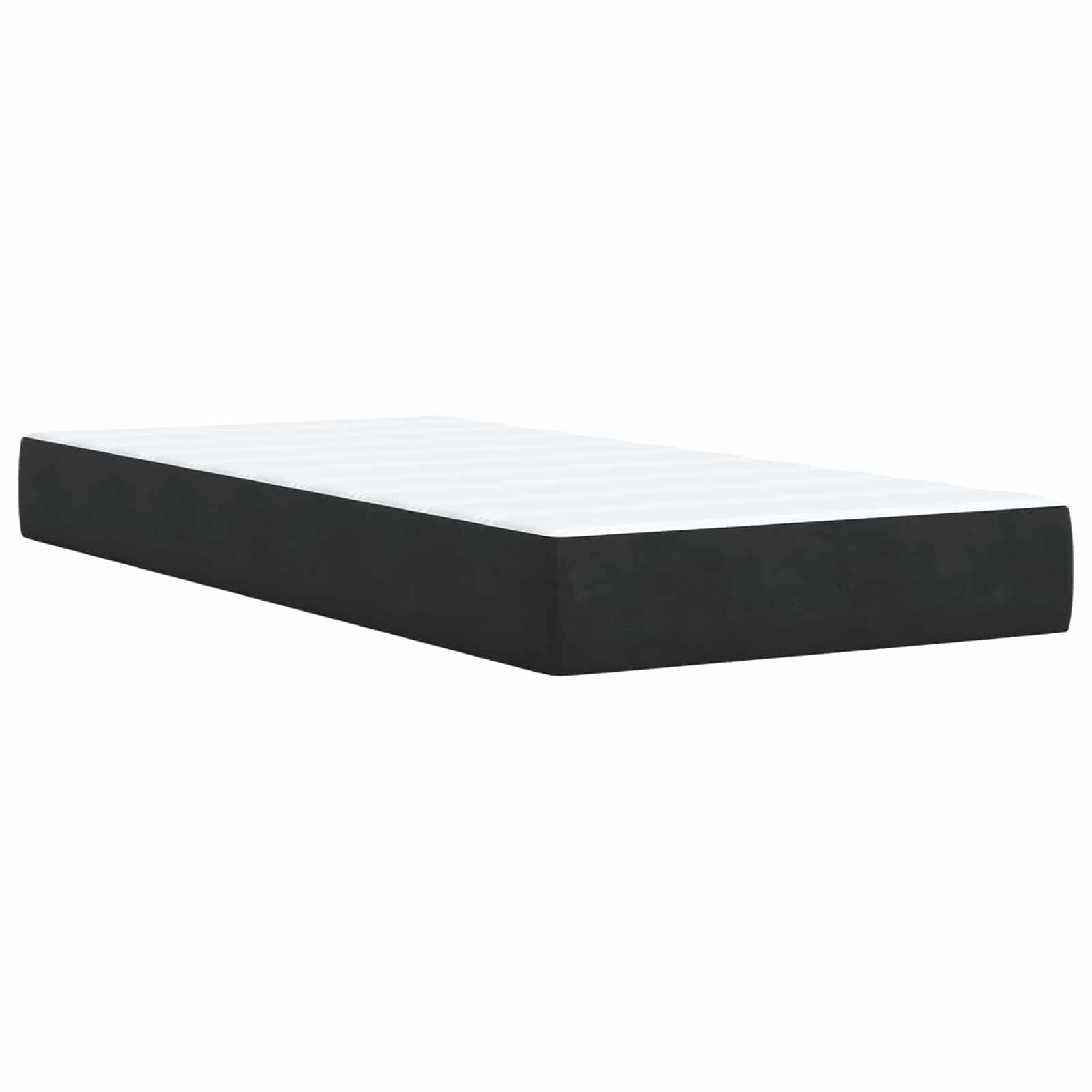 Ottoman Bed met Matrassen en LED Zwart 90 x 200 cm fluweel – afbeelding 5