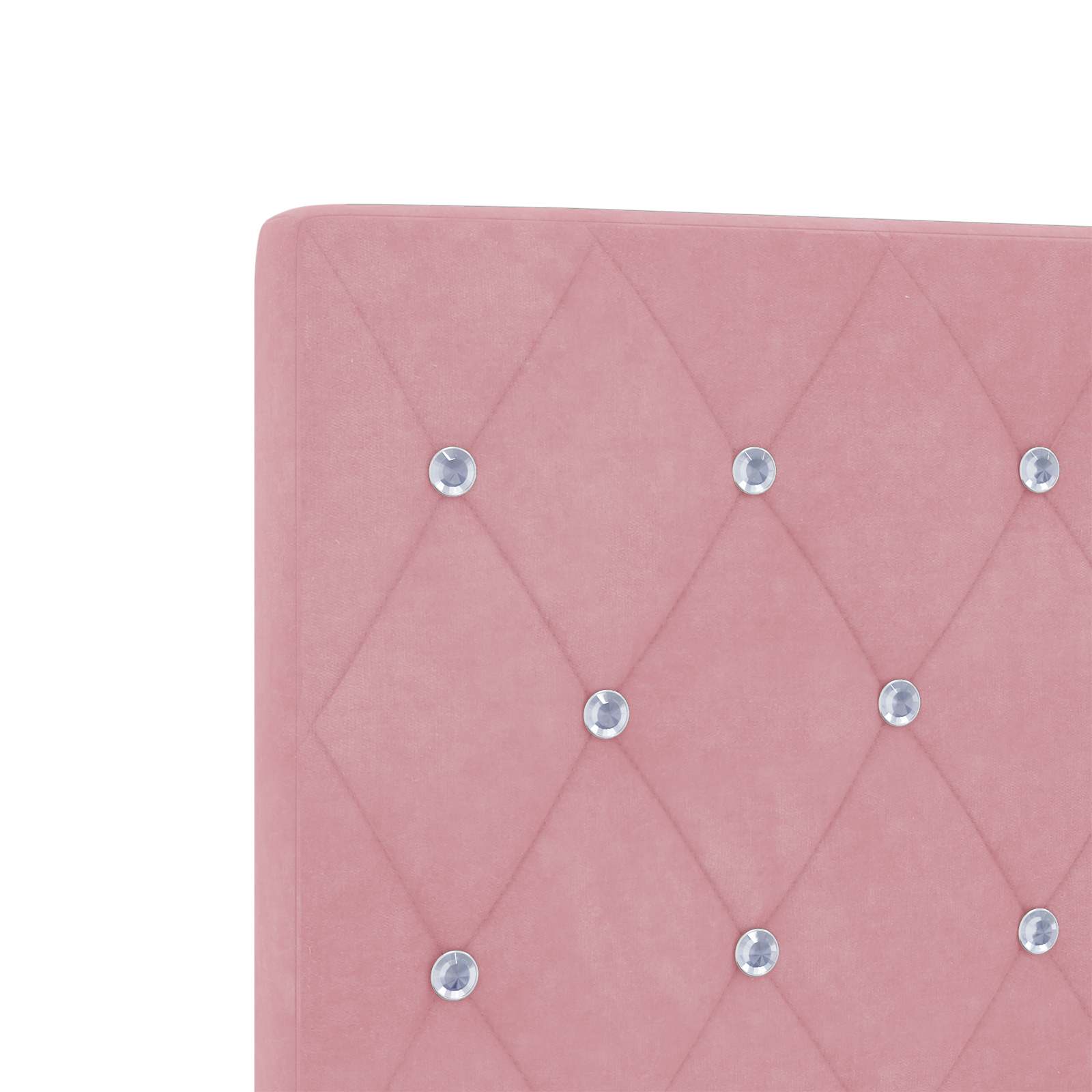 Opslag bed met hoofdeinde Roze 90 x 200 cm Fluweel – afbeelding 9