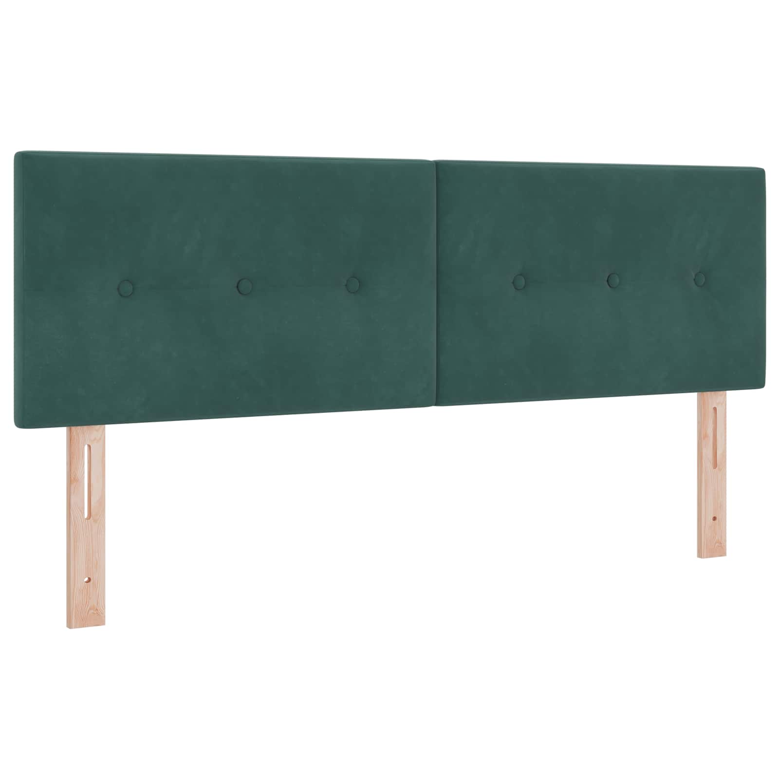 Opslag bed met hoofdeinde Donkergroen 160 x 200 cm Fluweel – afbeelding 3