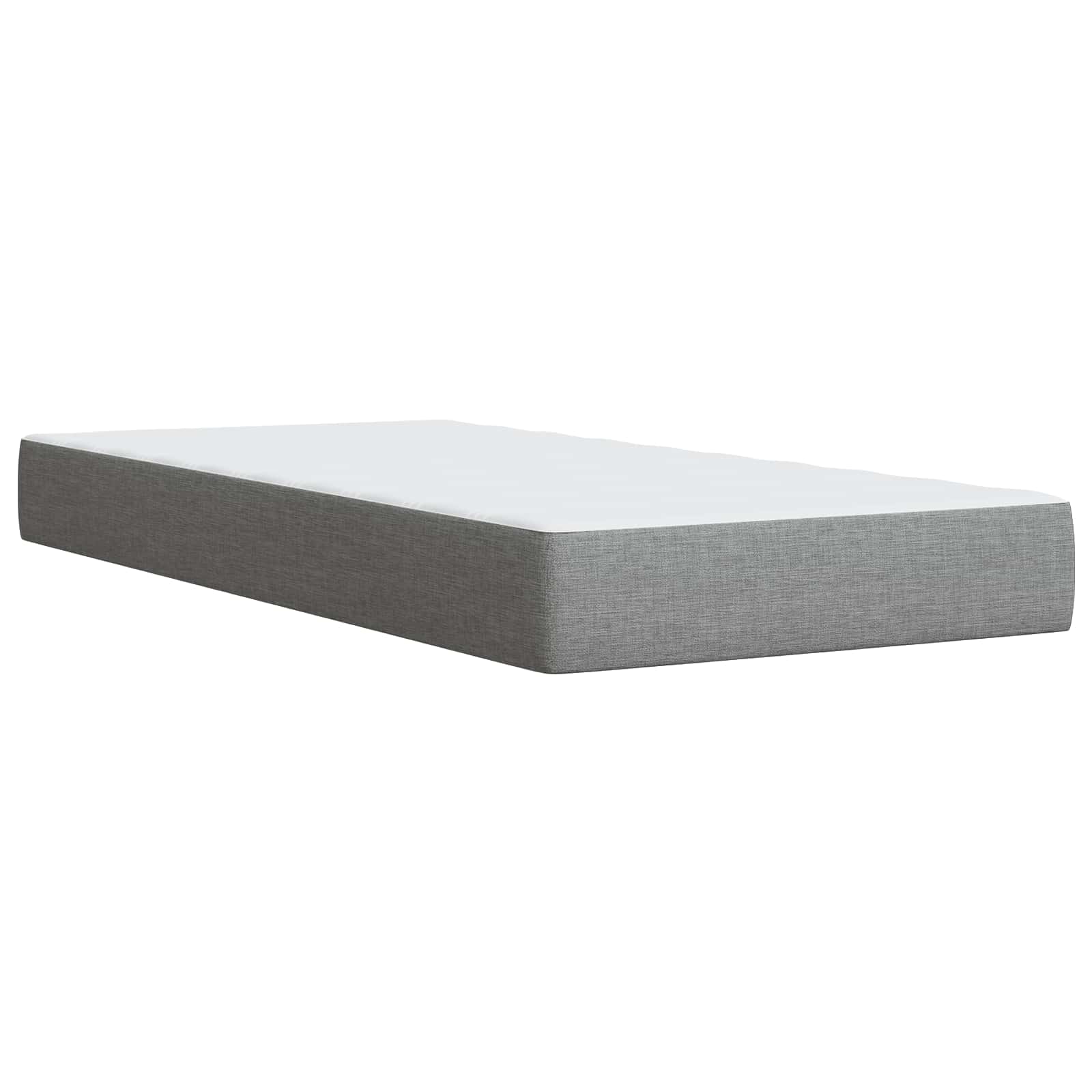 LED Opslagbed met Matras Lichtgrijs 90 x 200 cm Stof – afbeelding 5