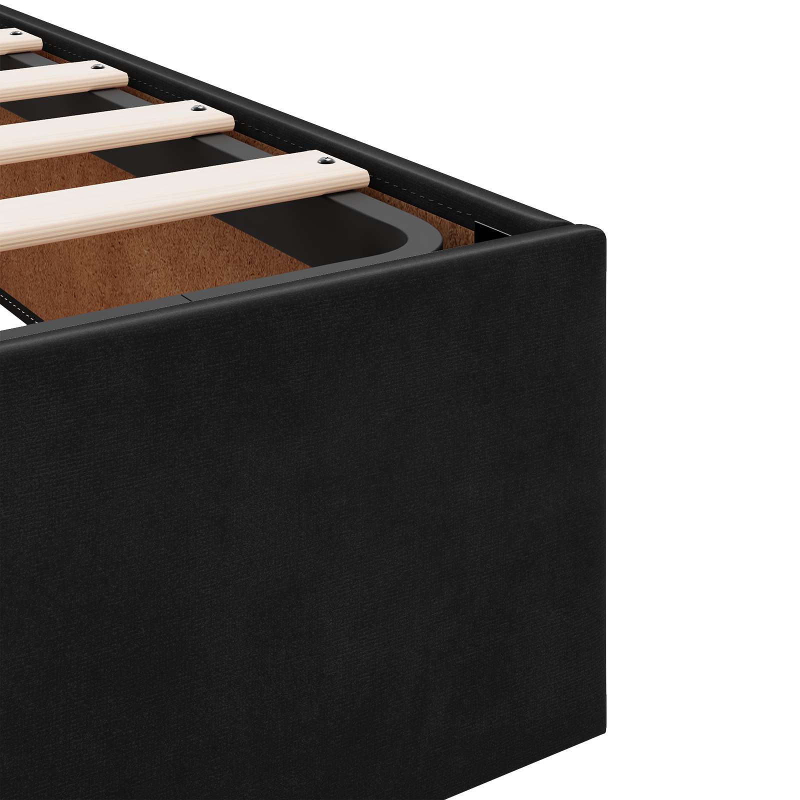 LED Opslagbed met Matras Zwart 160 x 200 cm Fluweel – afbeelding 10