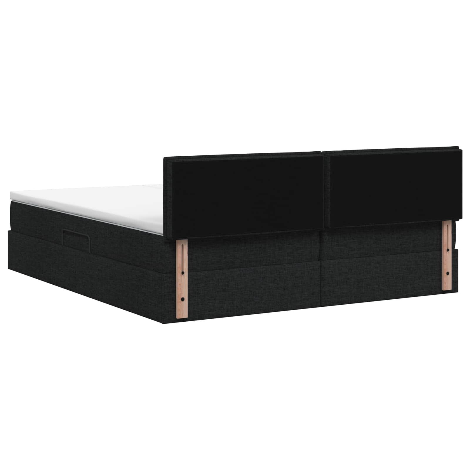 LED Opslagbed met Matras Zwart 200 x 200 cm Stof – afbeelding 8