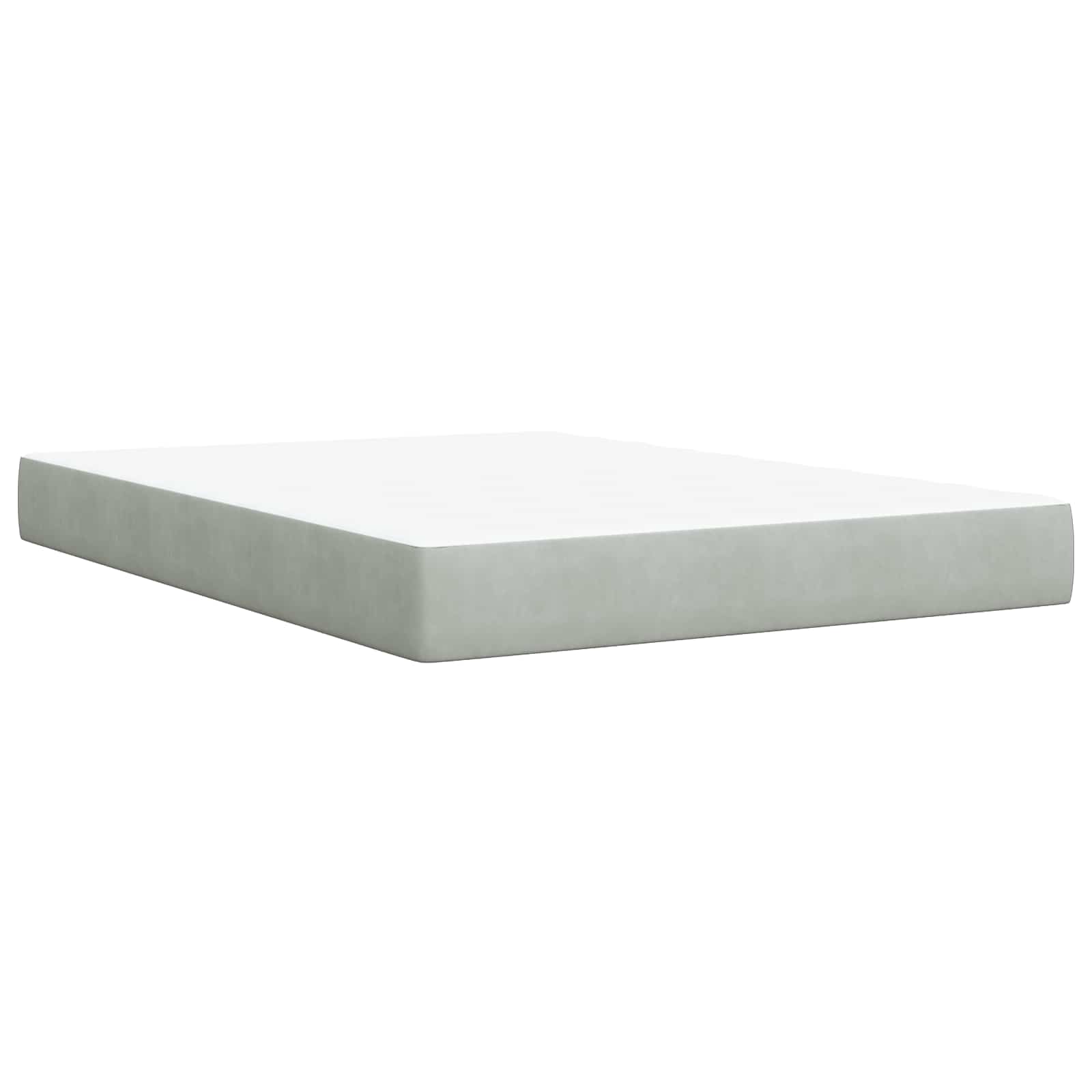 Opslag bed met matras Lichtgrijs 140 x 200 cm Fluweel – afbeelding 5