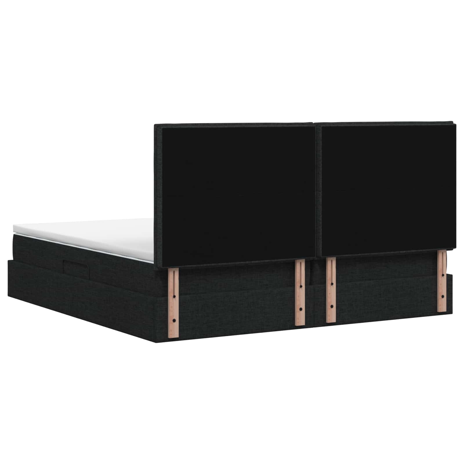 LED Opslagbed met Matras Zwart 200 x 200 cm Stof – afbeelding 8