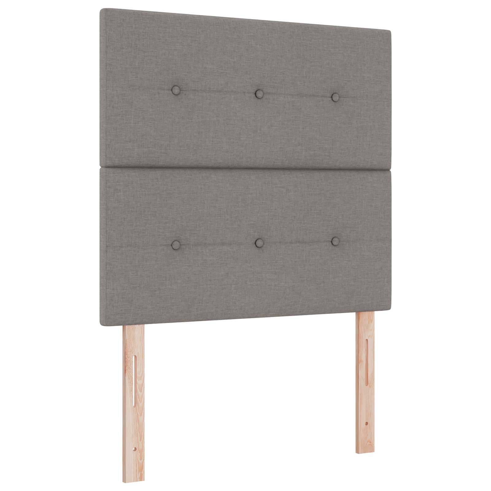 LED Opslagbed met Matras Taupe 120 x 190 cm Stof – afbeelding 3