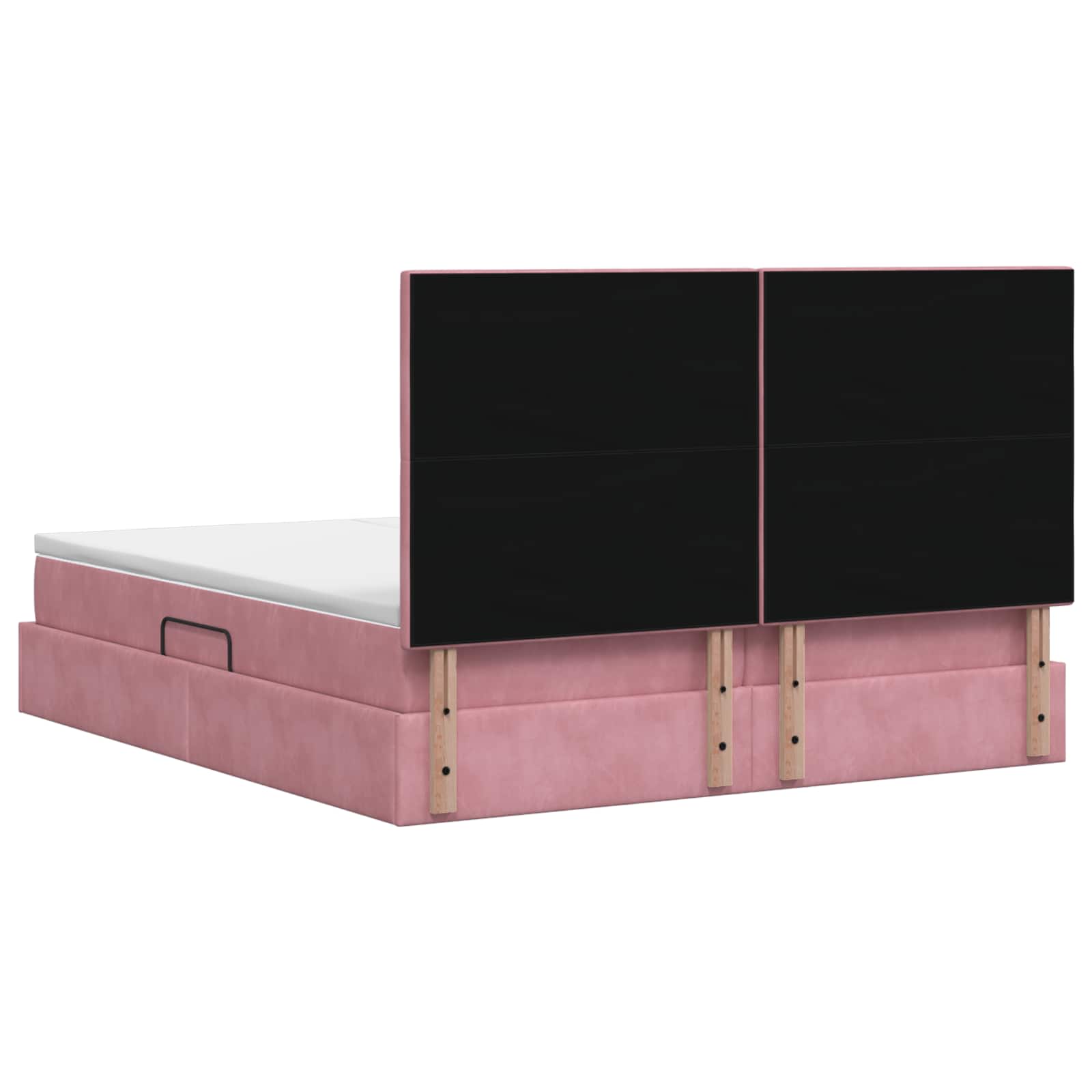 LED Opslagbed met Matras Roze 180 x 200 cm Fluweel – afbeelding 8