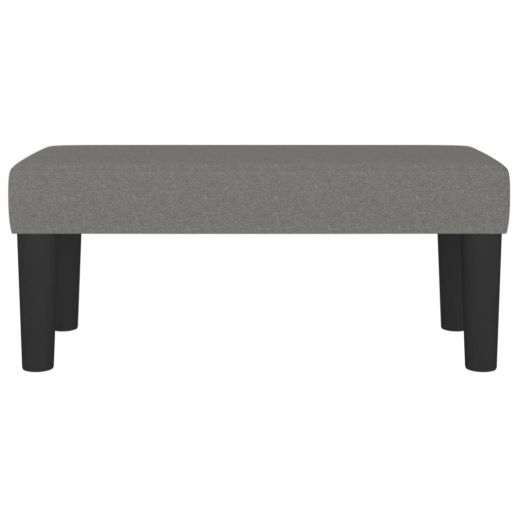 Bankje 70x30x30 cm stof donkergrijs – afbeelding 3