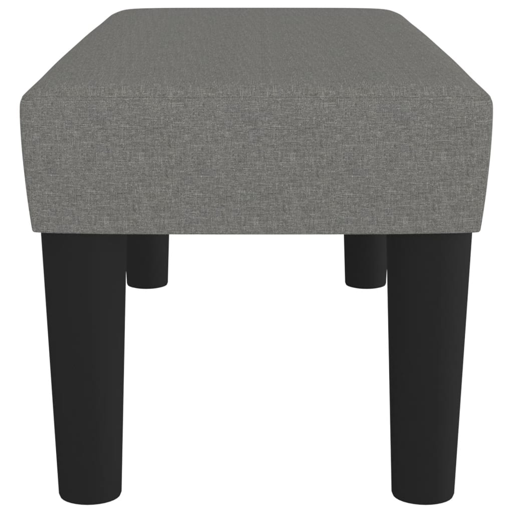 Bankje 70x30x30 cm stof donkergrijs – afbeelding 4
