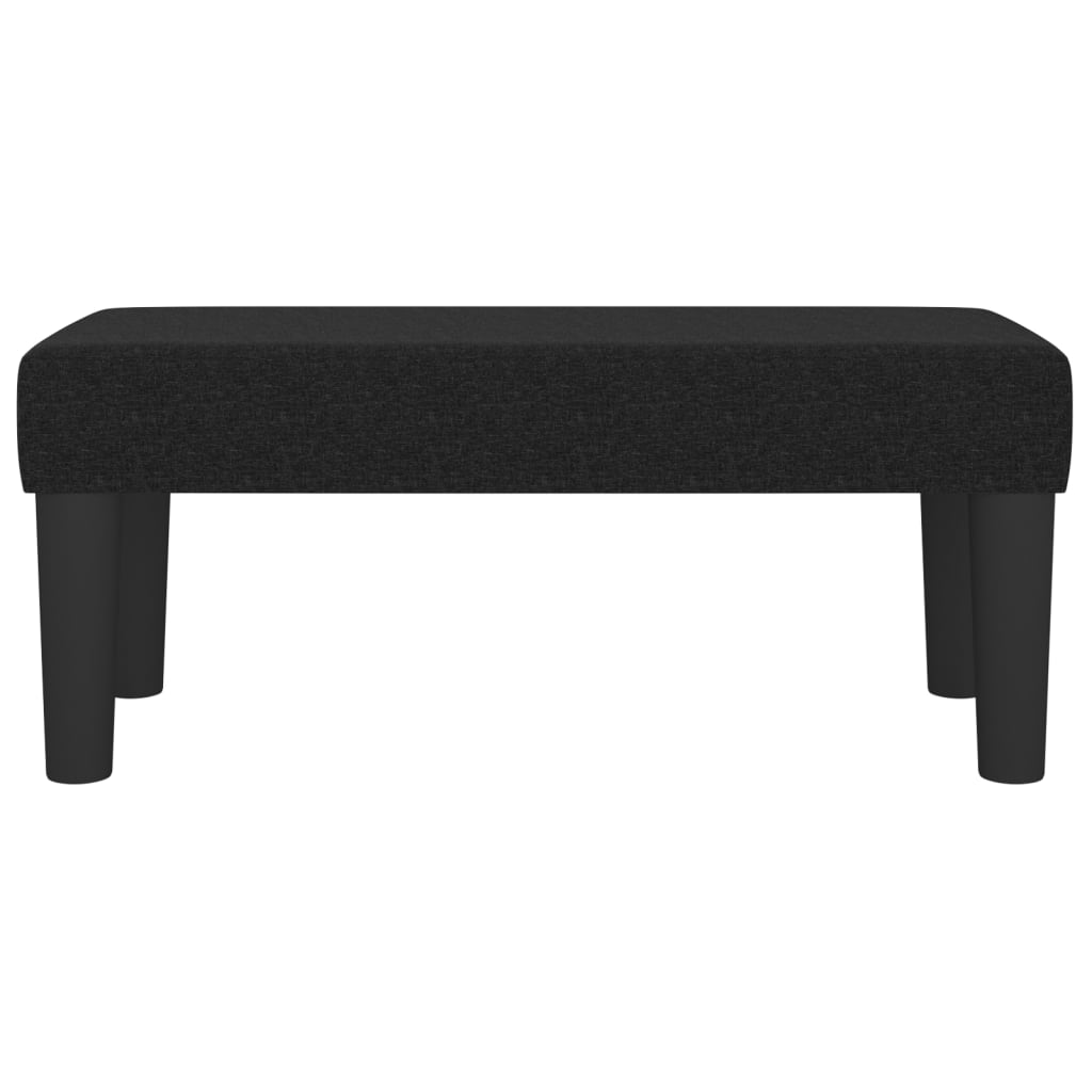 Bankje 70x30x30 cm stof zwart – afbeelding 3