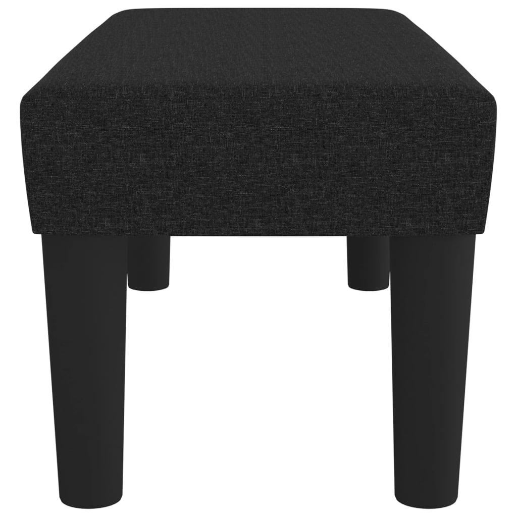 Bankje 70x30x30 cm stof zwart – afbeelding 4