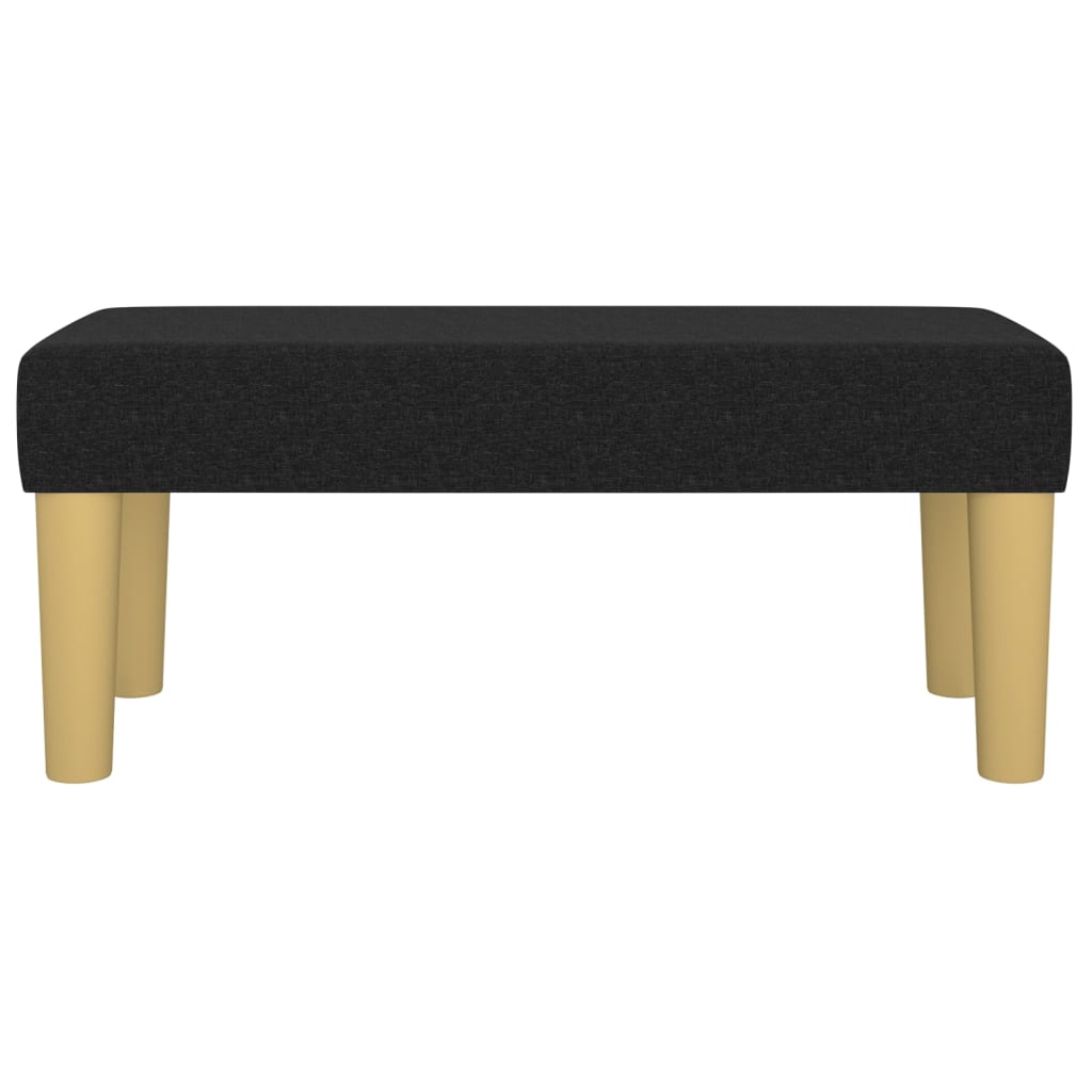 Bankje 70x30x30 cm stof zwart – afbeelding 3