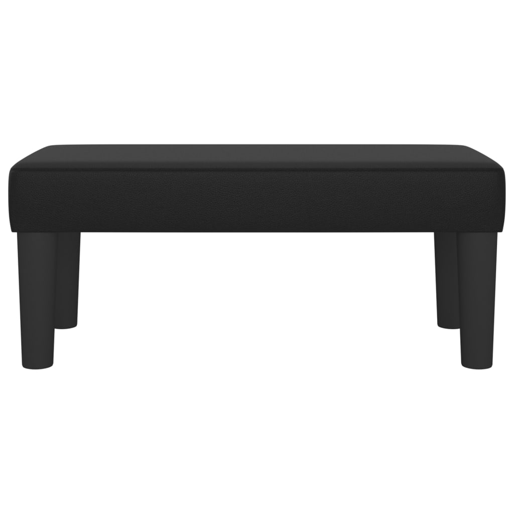 Bankje 70x30x30 cm kunstleer zwart – afbeelding 3