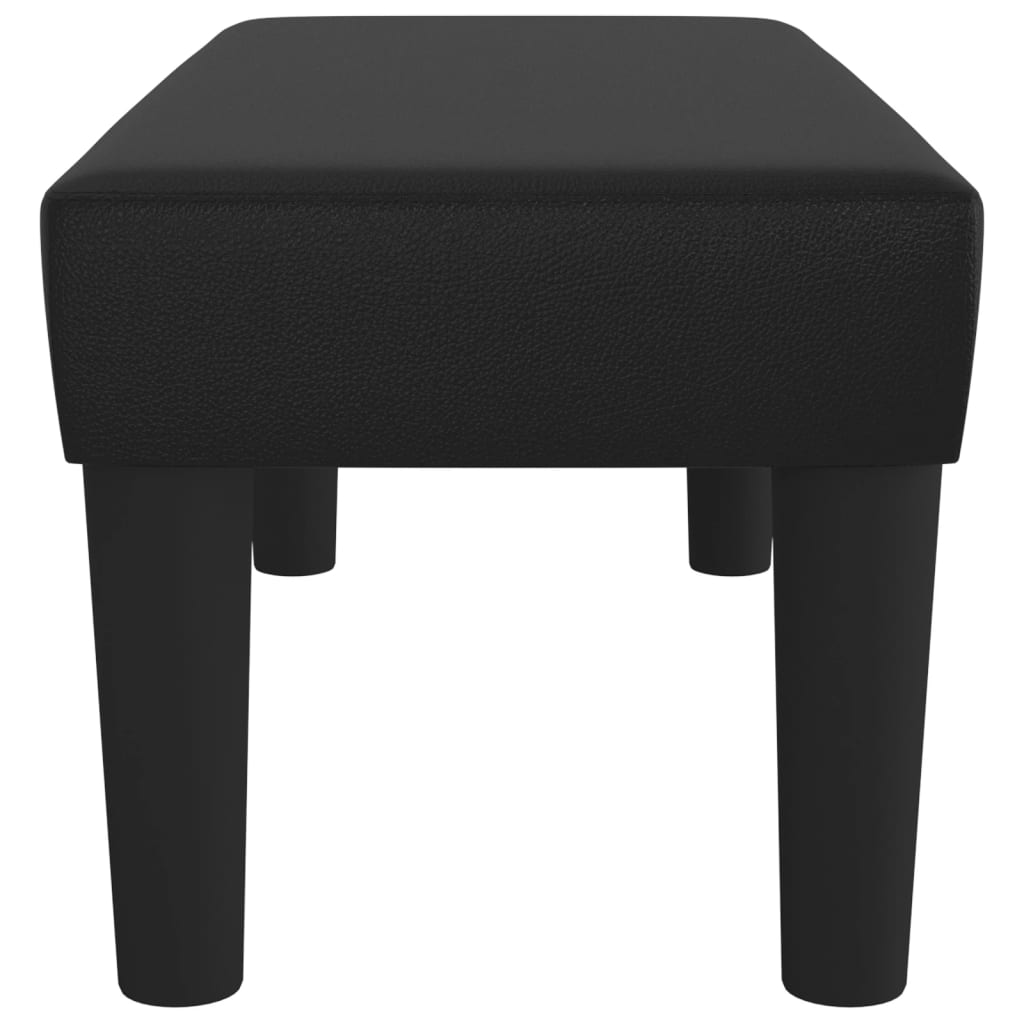 Bankje 70x30x30 cm kunstleer zwart – afbeelding 4