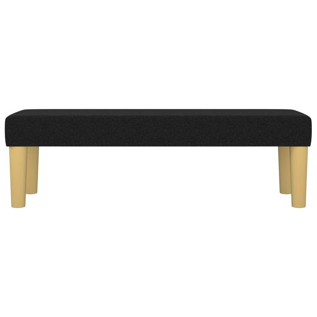 Bankje 100x30x30 cm stof zwart – afbeelding 3