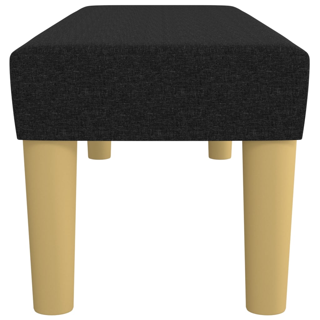 Bankje 100x30x30 cm stof zwart – afbeelding 4