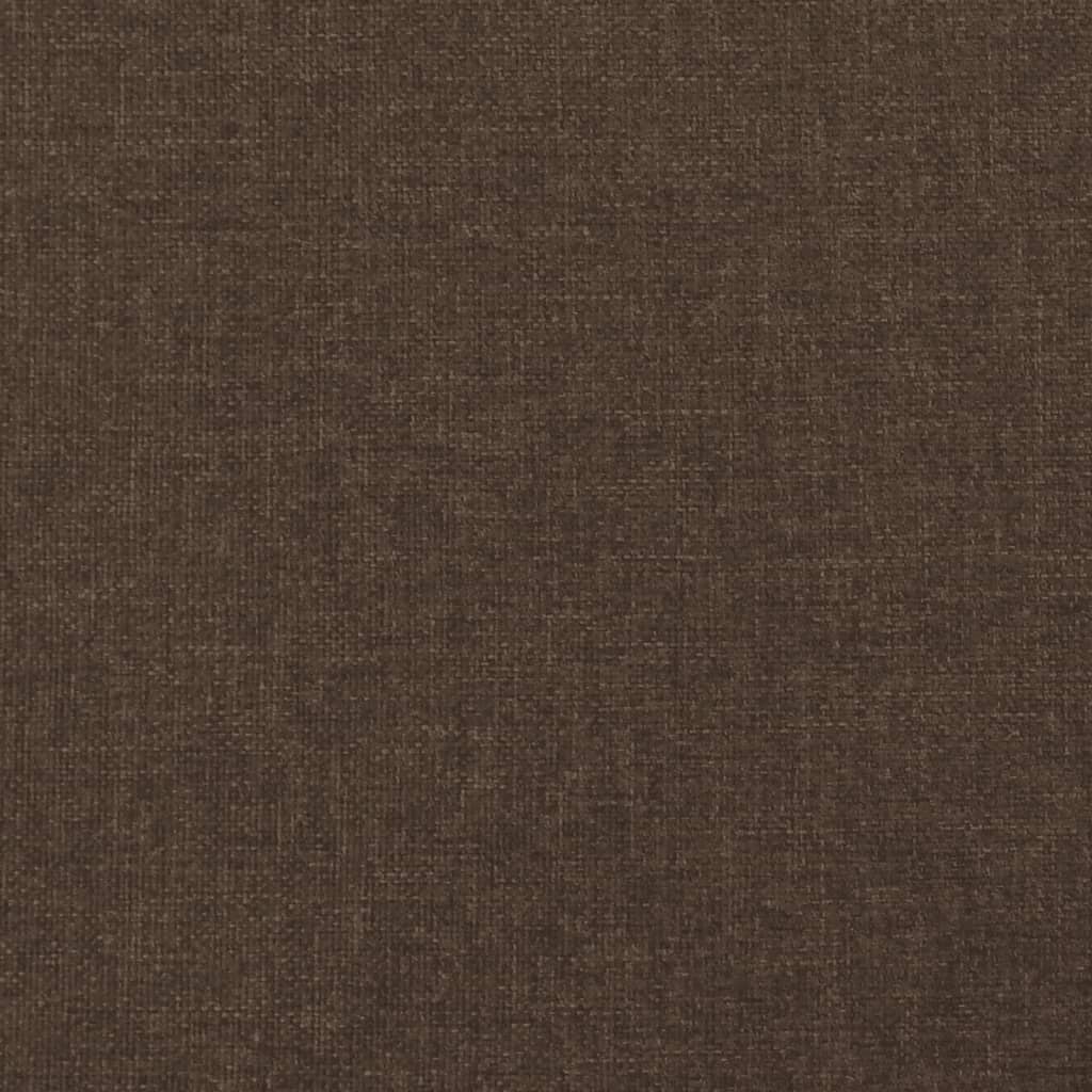 Bedframe zonder matras 100x200 cm stof donkerbruin – afbeelding 8