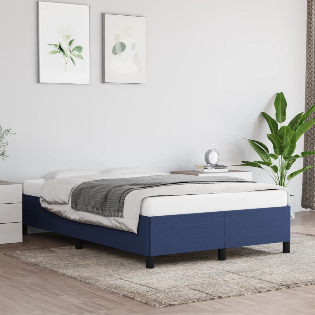 Bedframe zonder matras 120x200 cm stof blauw – afbeelding 1