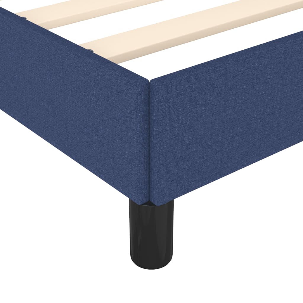 Bedframe zonder matras 120x200 cm stof blauw – afbeelding 7