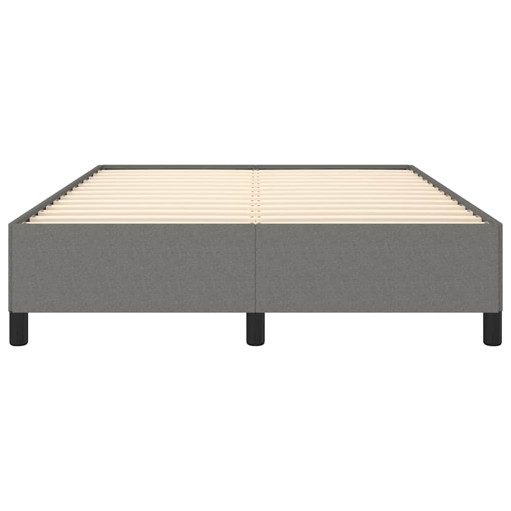 Bedframe zonder matras donkergrijs 137x190 cm stof – afbeelding 6