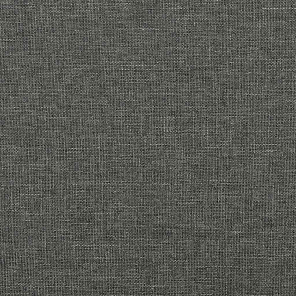 Bedframe zonder matras donkergrijs 137x190 cm stof – afbeelding 8