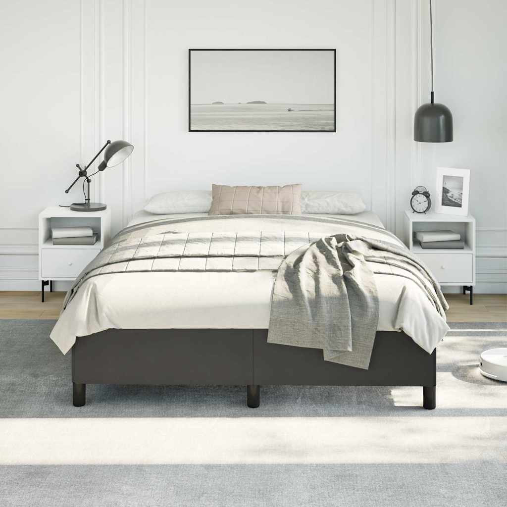 Bedframe zonder matras zwart 152x203 cm Queen kunstleer – afbeelding 3