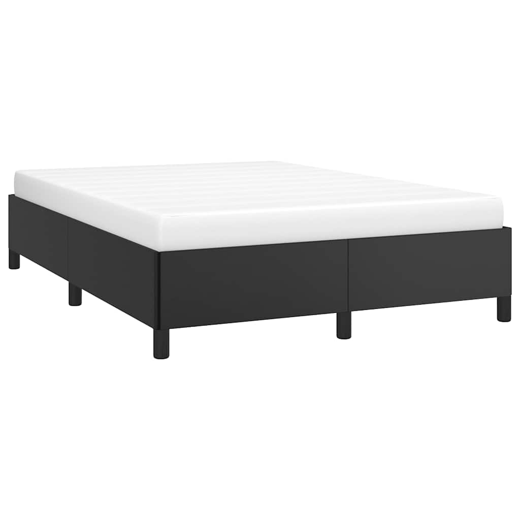 Bedframe zonder matras zwart 152x203 cm Queen kunstleer – afbeelding 4
