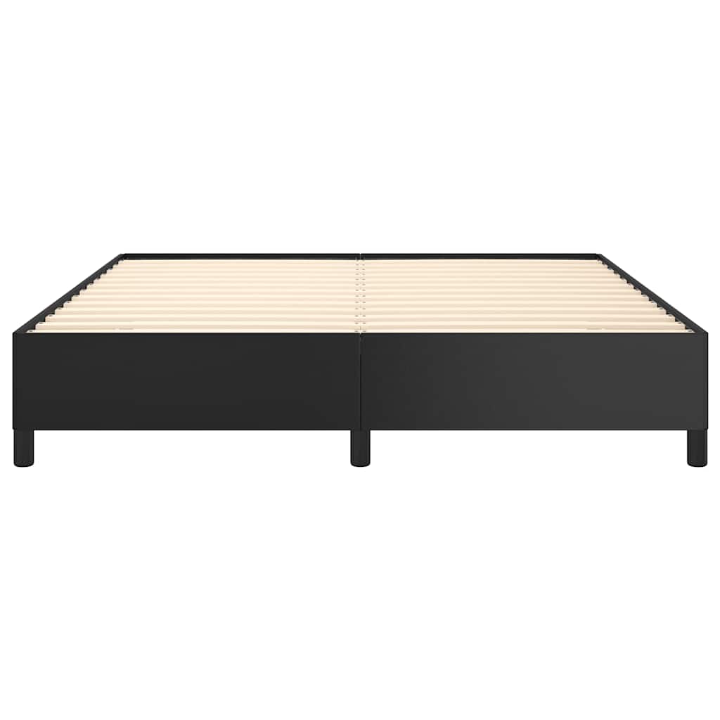Bedframe zonder matras zwart 152x203 cm Queen kunstleer – afbeelding 6