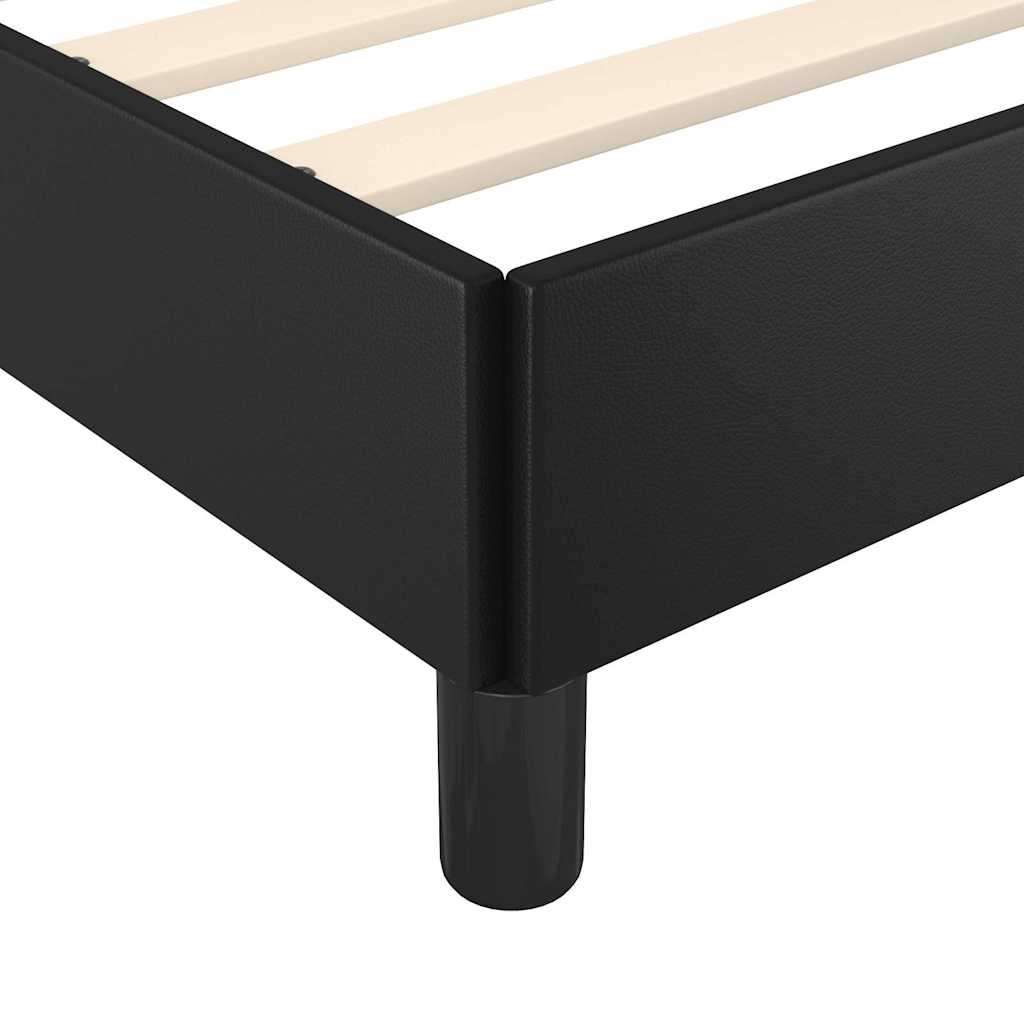 Bedframe zonder matras zwart 152x203 cm Queen kunstleer – afbeelding 7