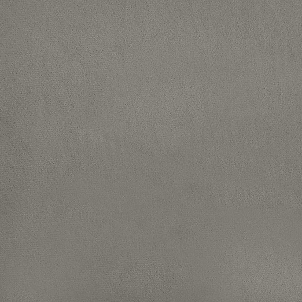 Bedframe zonder matras lichtgrijs 137x190 cm volledig fluweel – afbeelding 9