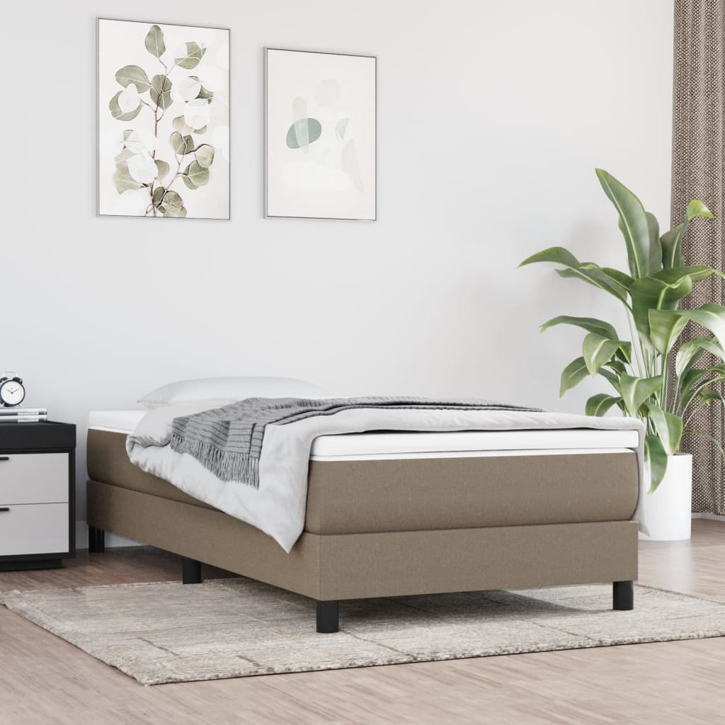 Pocketveringmatras medium 80x200x20 cm stof taupe